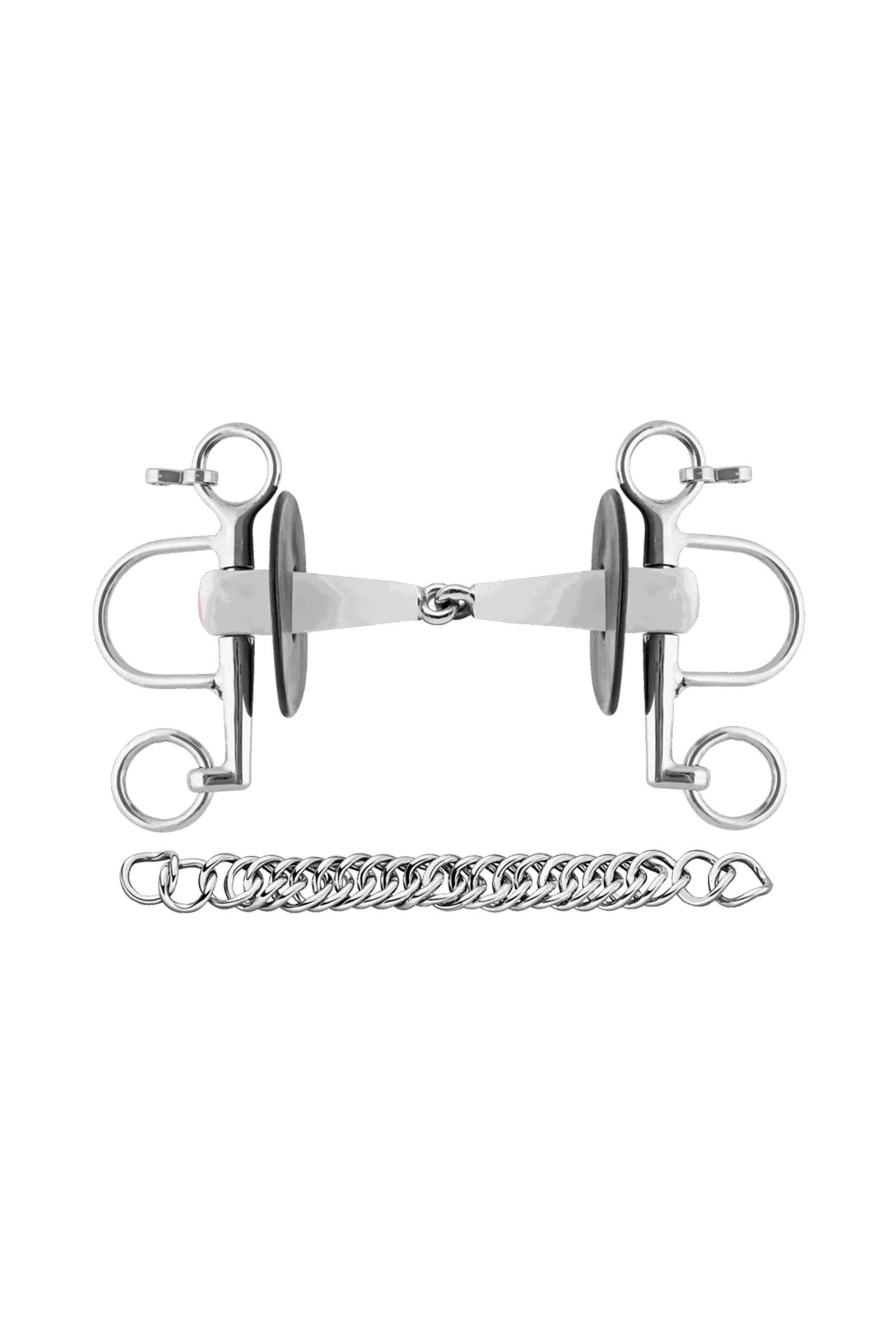 Sprenger Nathe Pelham, einfach gebrochen, 18 mm, lange Anzüge, Thermoplastik Gebisse