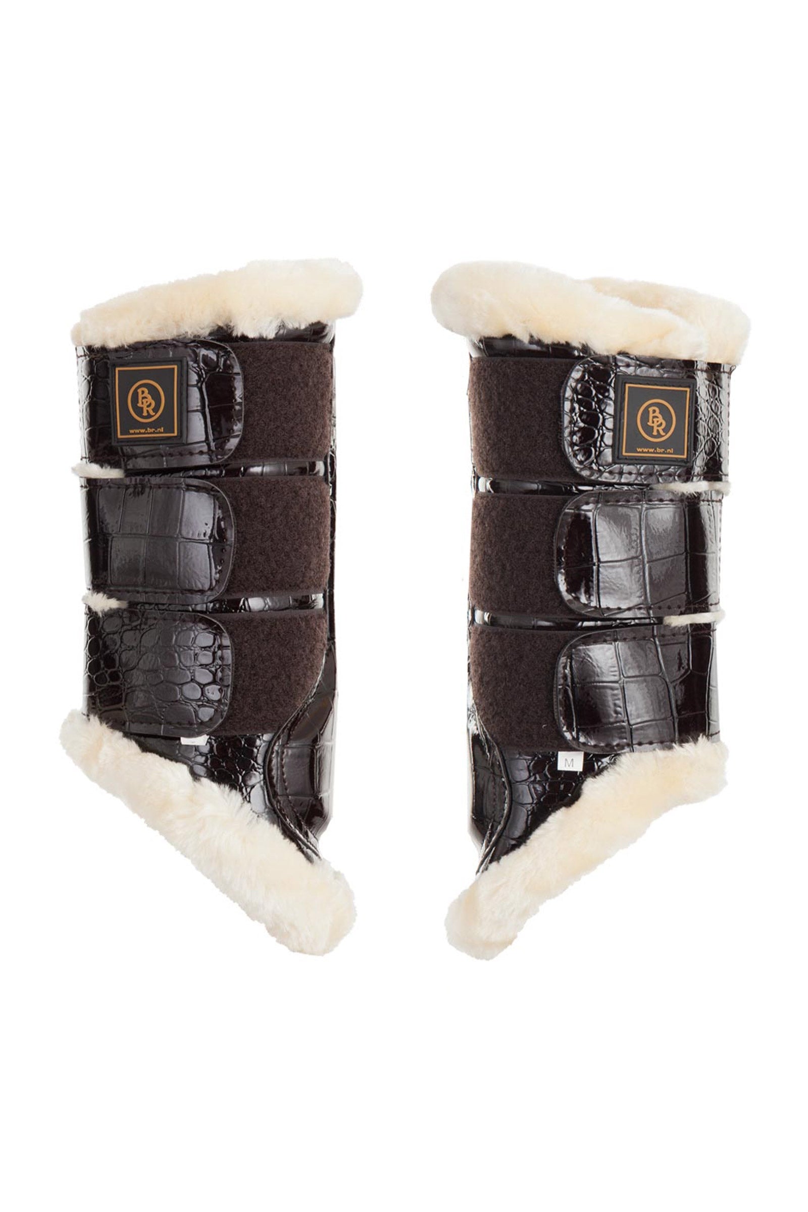 BR Majestic Gamaschen aus Kunst-Lackleder Leg Protection & Hoof Protection for Horses