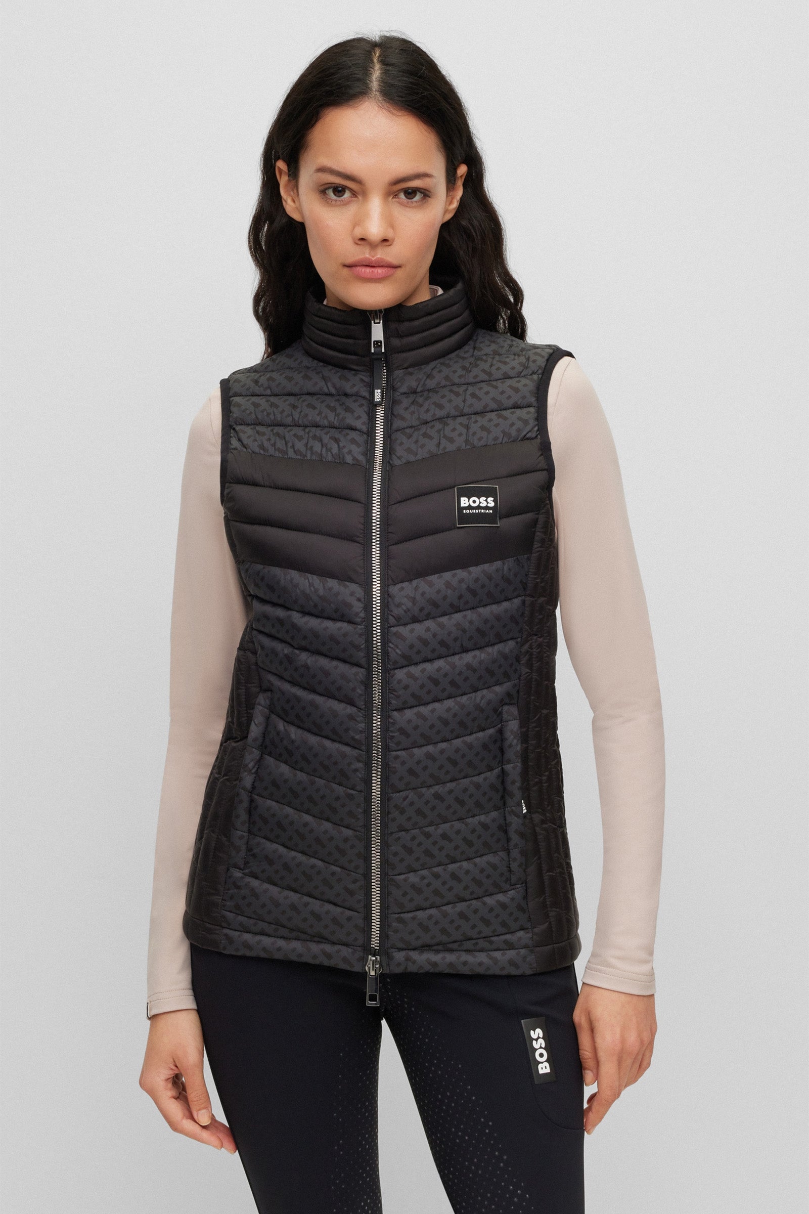 BOSS Equestrian Boss Bea Monogram Damen Weste Damen Reitbekleidung