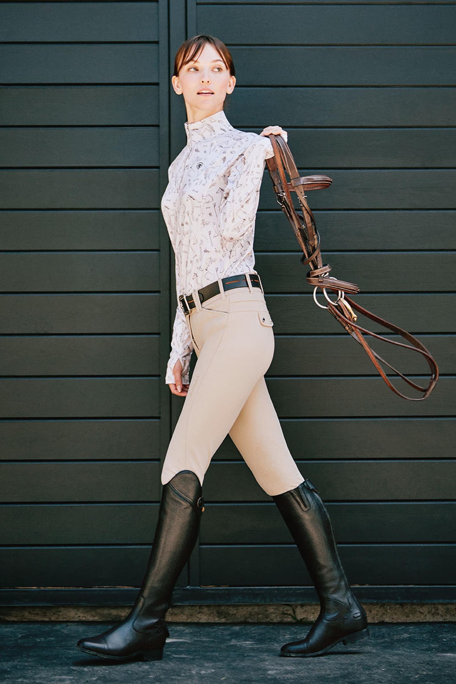 Ariat Tri Factor Women's Full Seat Breeches With Silicone Grip Womens Breeches