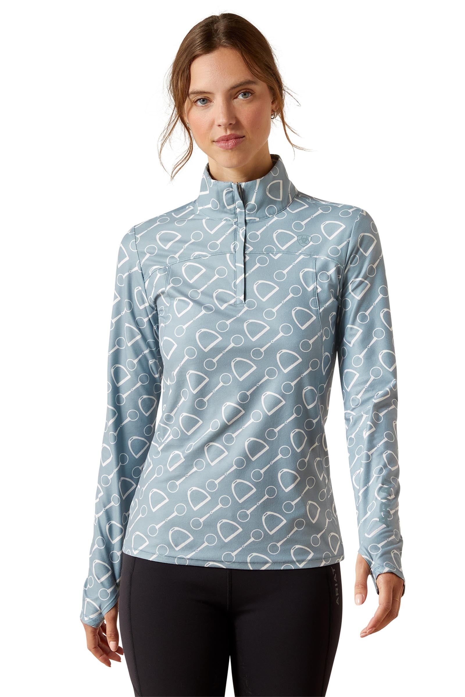 Ariat Lowell 3.0 Women´s 1/4 Zip Baselayer Shirt Damen Reitbekleidung