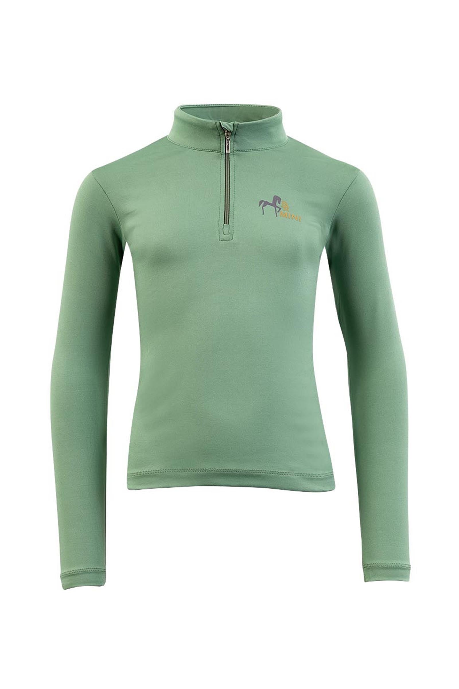 BR Mini Kids Langarmshirt mit Reißverschluss Kinder Reitbekleidung