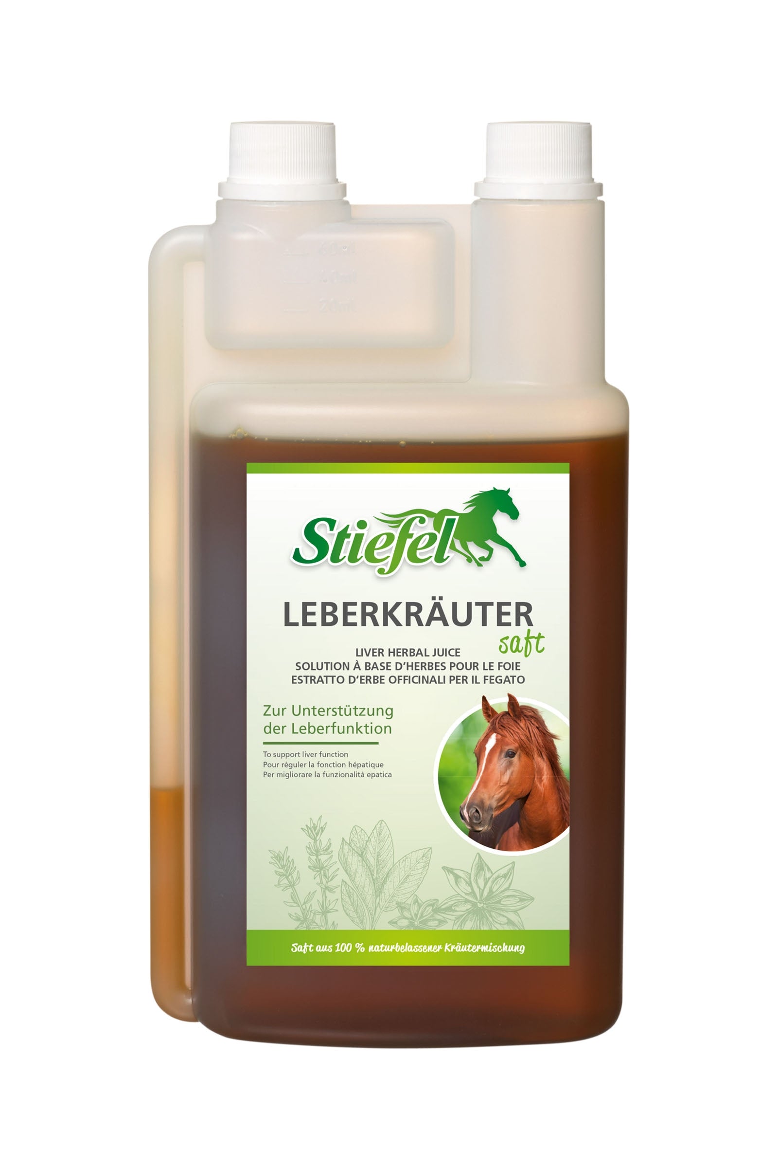 Stiefel Leberkräuter Saft, 1l Horse Feed & Nutrition