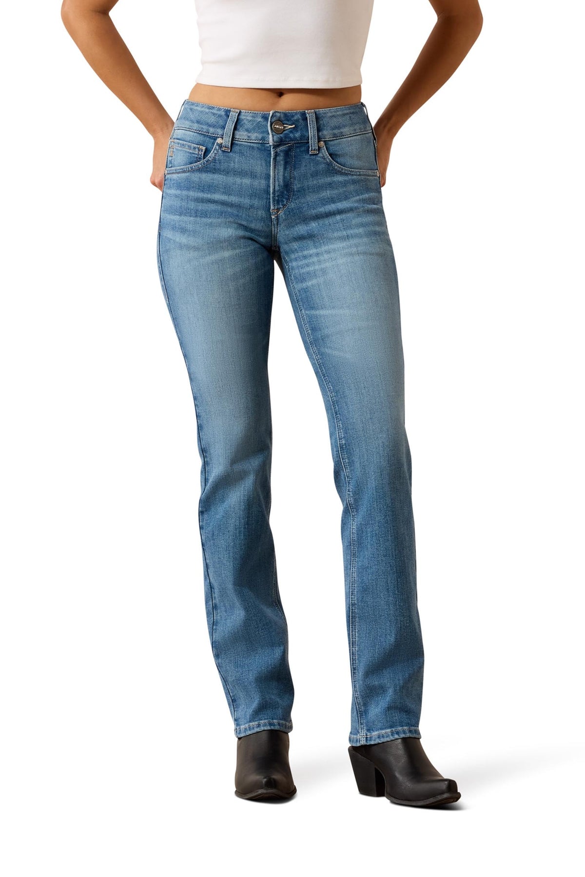 Ariat Women's Perfect Rise Reya Straight Leg Jeans Womens Breeches