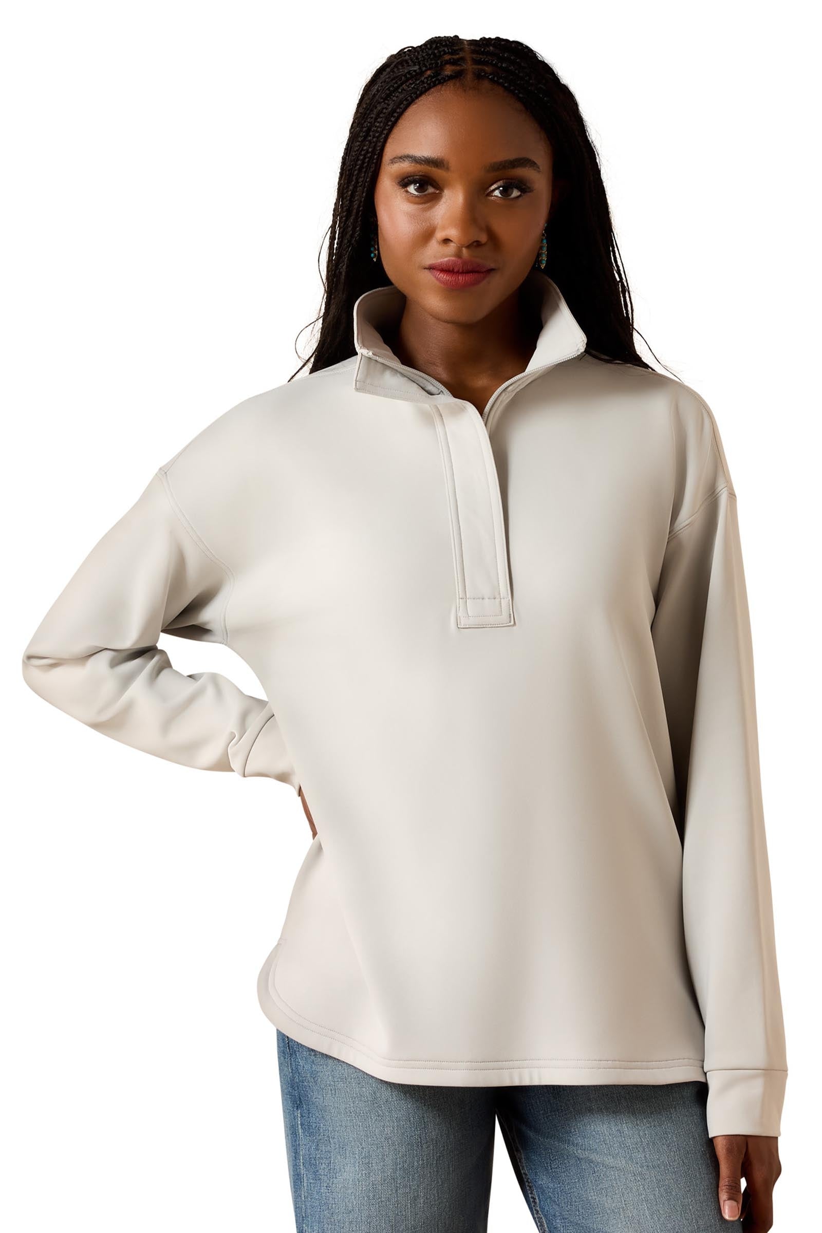 Ariat Women's Breeze Logo 1/2 Zip Sweatshirt Women’s Riding Clothing