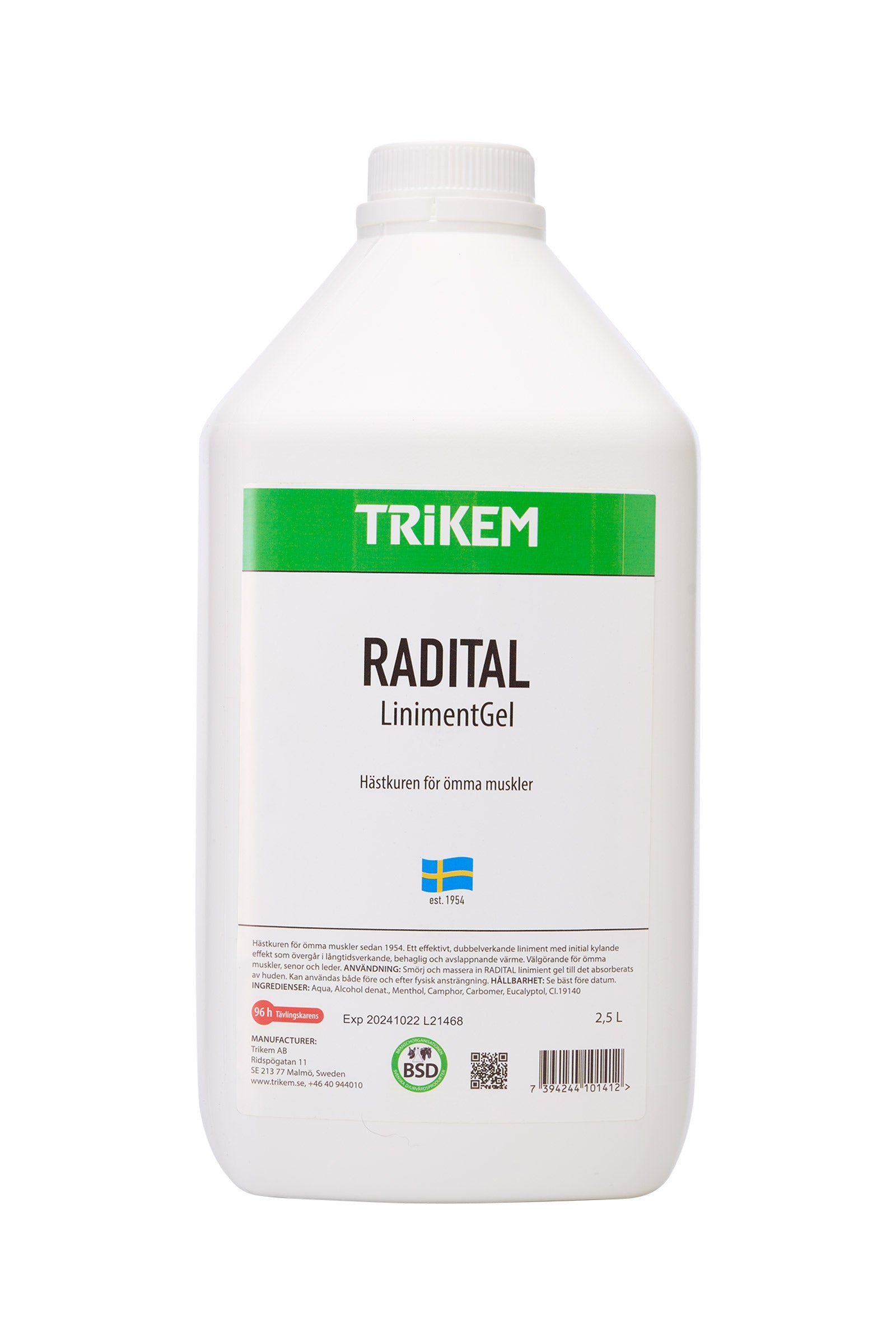 Trikem Radital wärmendes Gel zum Einreiben, 2,5 Liter Pflege