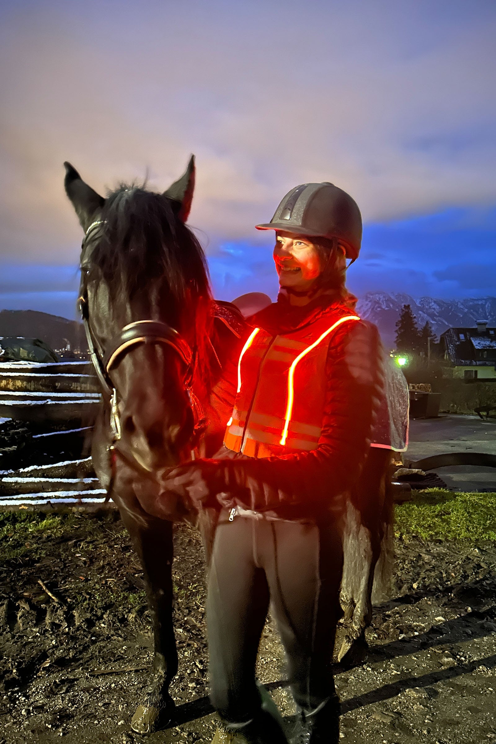 Komperdell Ballistic High Visibility FlexFit Back Protector, reversible Safety Equipment