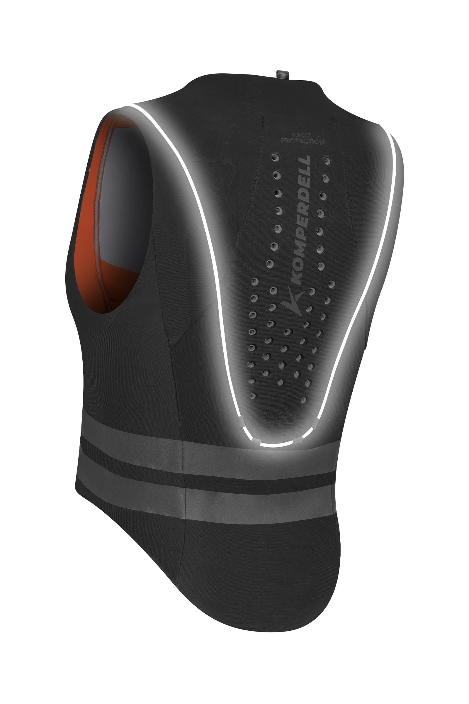 Komperdell FlexFit High Visibility Ballistic Vest With Back Protector, Reversible Safety Equipment