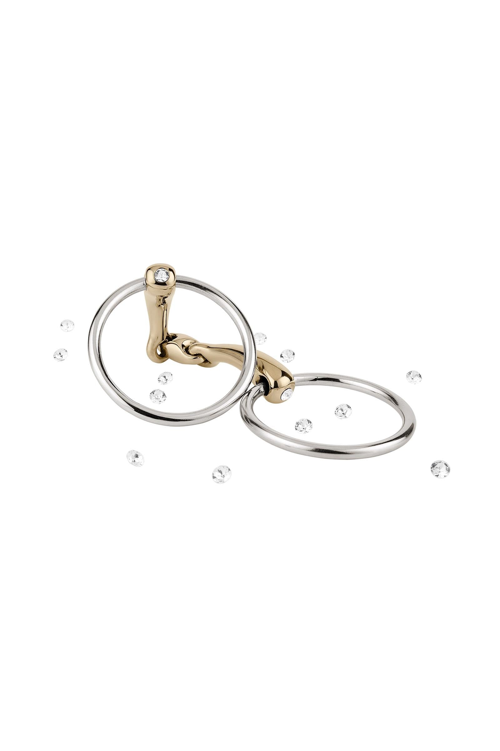 Sprenger Dynamic RS Wassertrense, doppelt gebrochen, 16 mm, Sensogan, mit Kristallen Gebisse