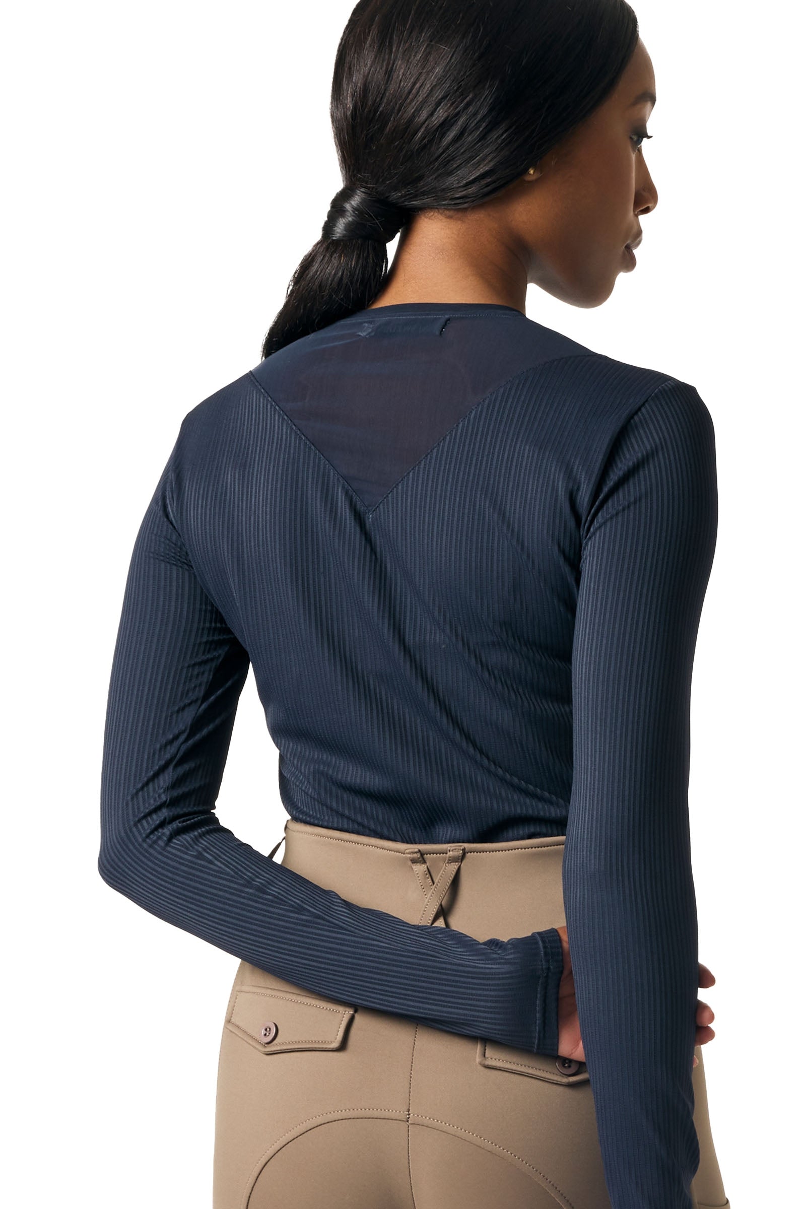 PS of Sweden Leandra LS Striped Mesh Top Women’s Riding Clothing