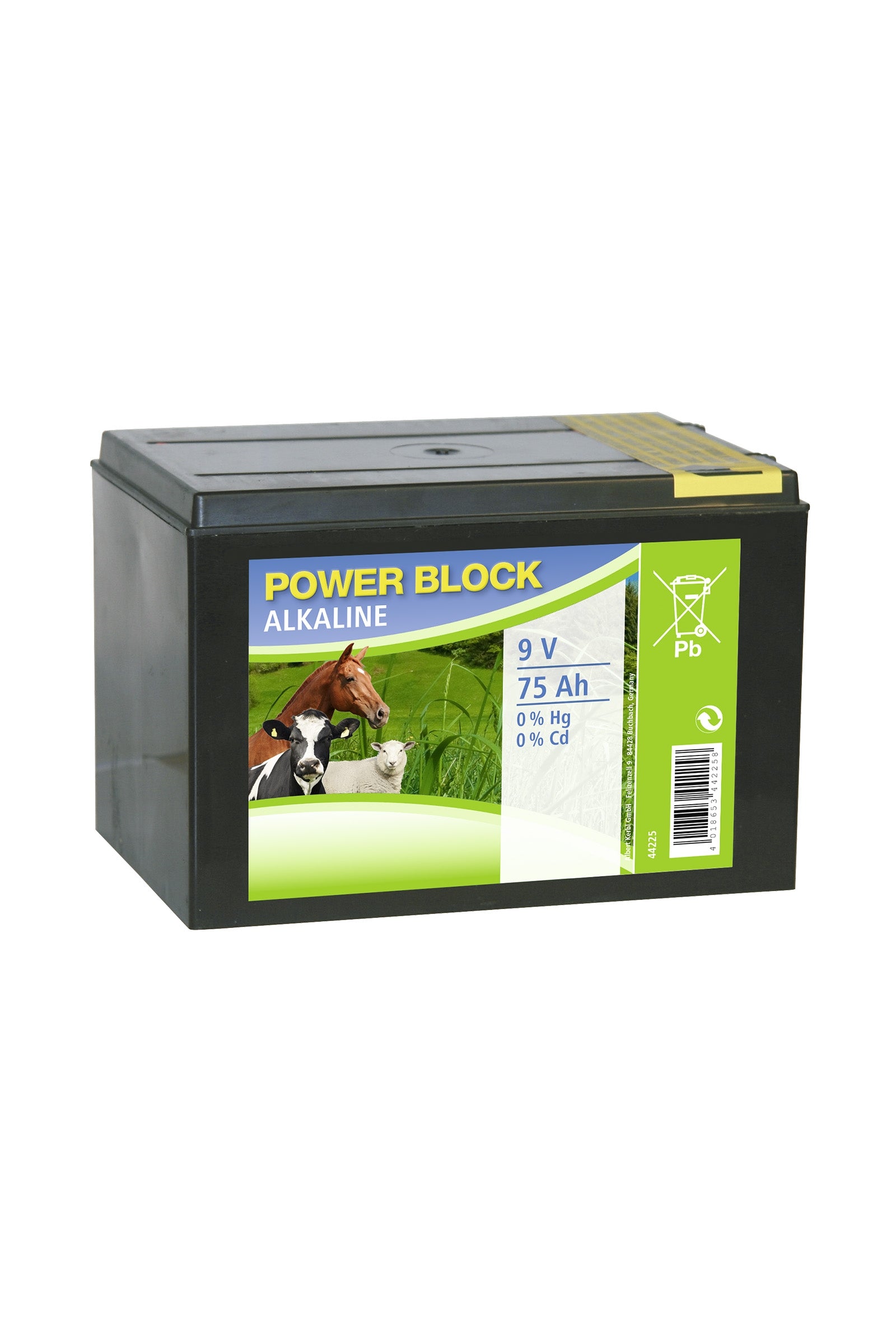 Kerbl CORRAL Dry battery Alkaline Power Block, 9 V, 75 Ah, small case Fencing Supplies