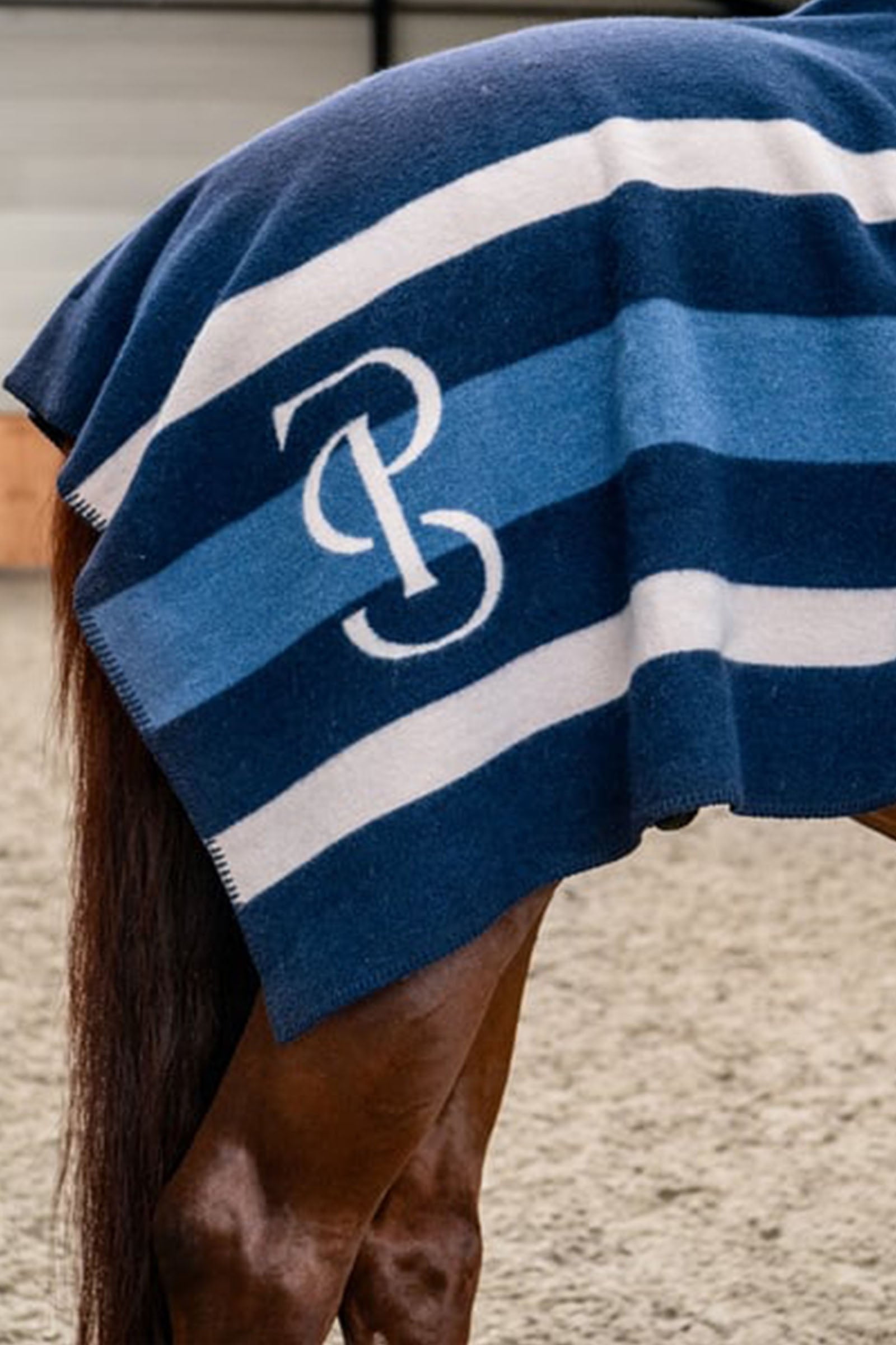 PS of Sweden Striped Wool Blanket Horse Rugs