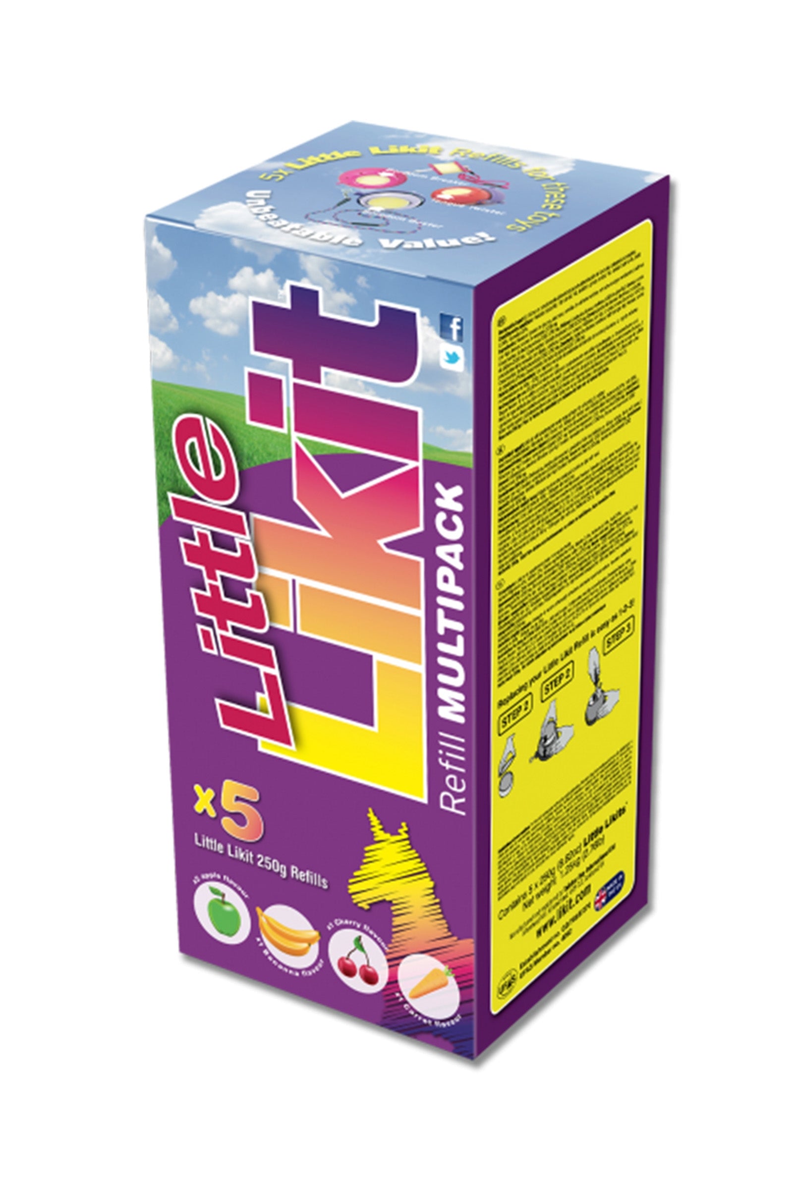 Likit 250 g, Sammelpackung, Banane, Möhre, Kirsche, 2x Apfel Horse Feed & Nutrition