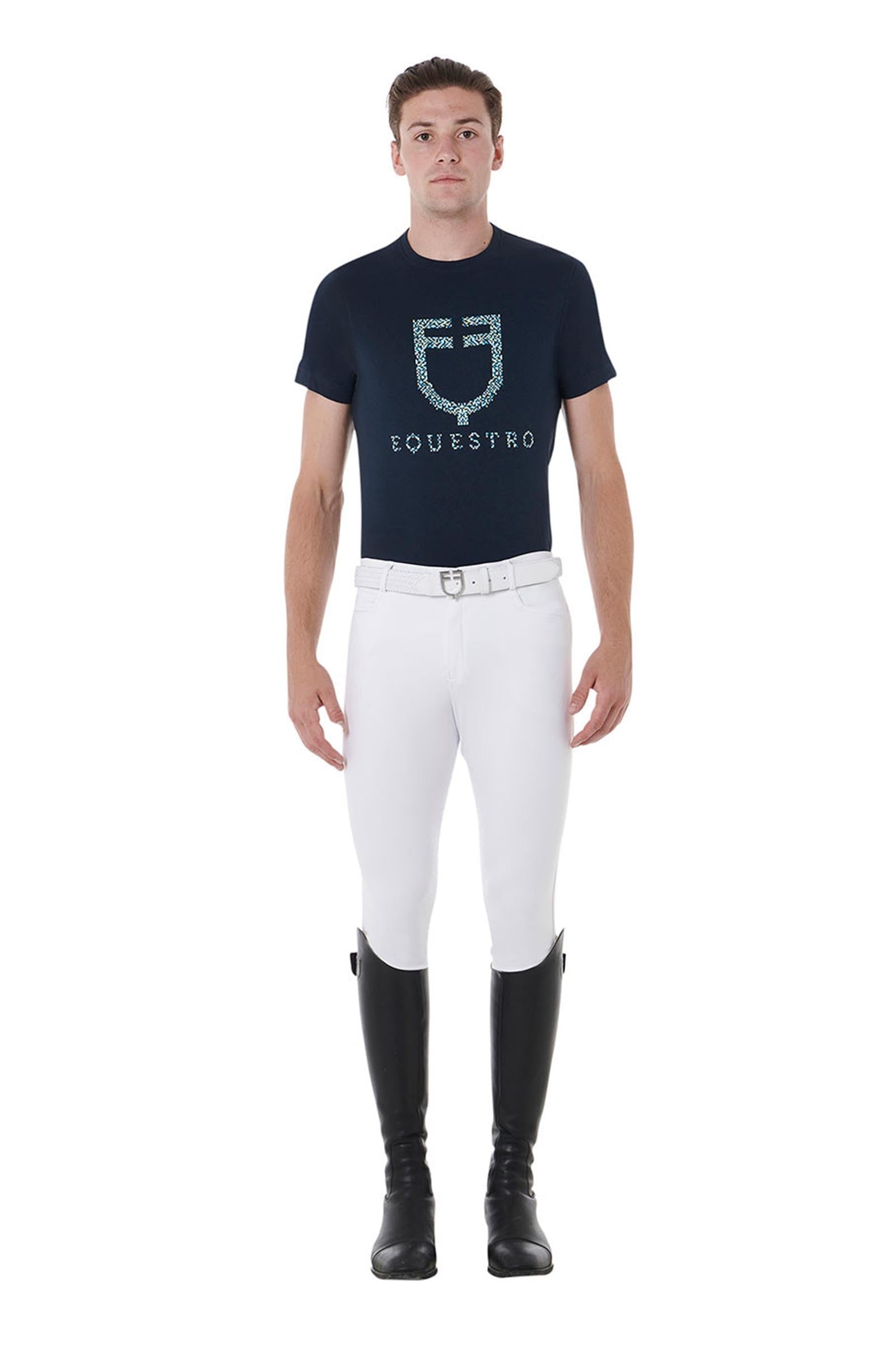 Equestro Men's Slim Fit Full Grip Breeches Mens Riding Clothing