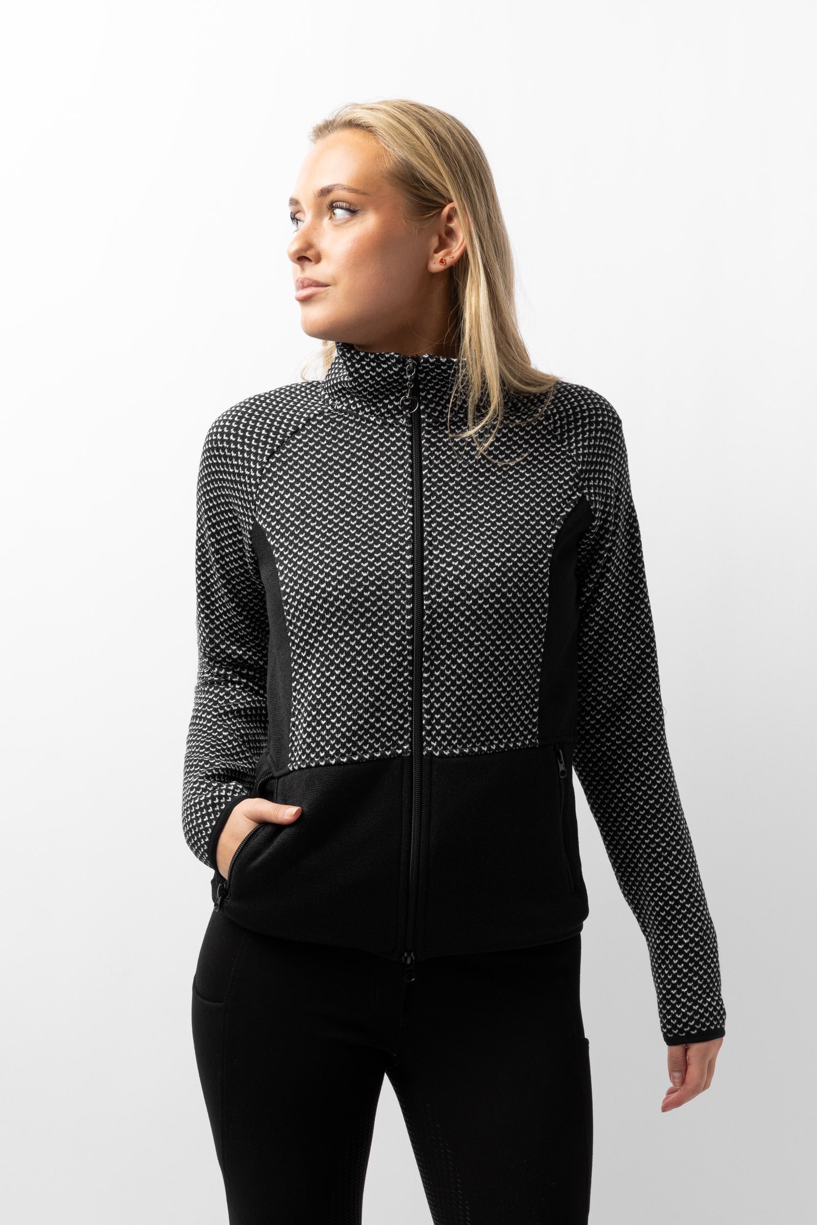 Horze Neve Damen Fleece Reitjacke Damen Reitbekleidung