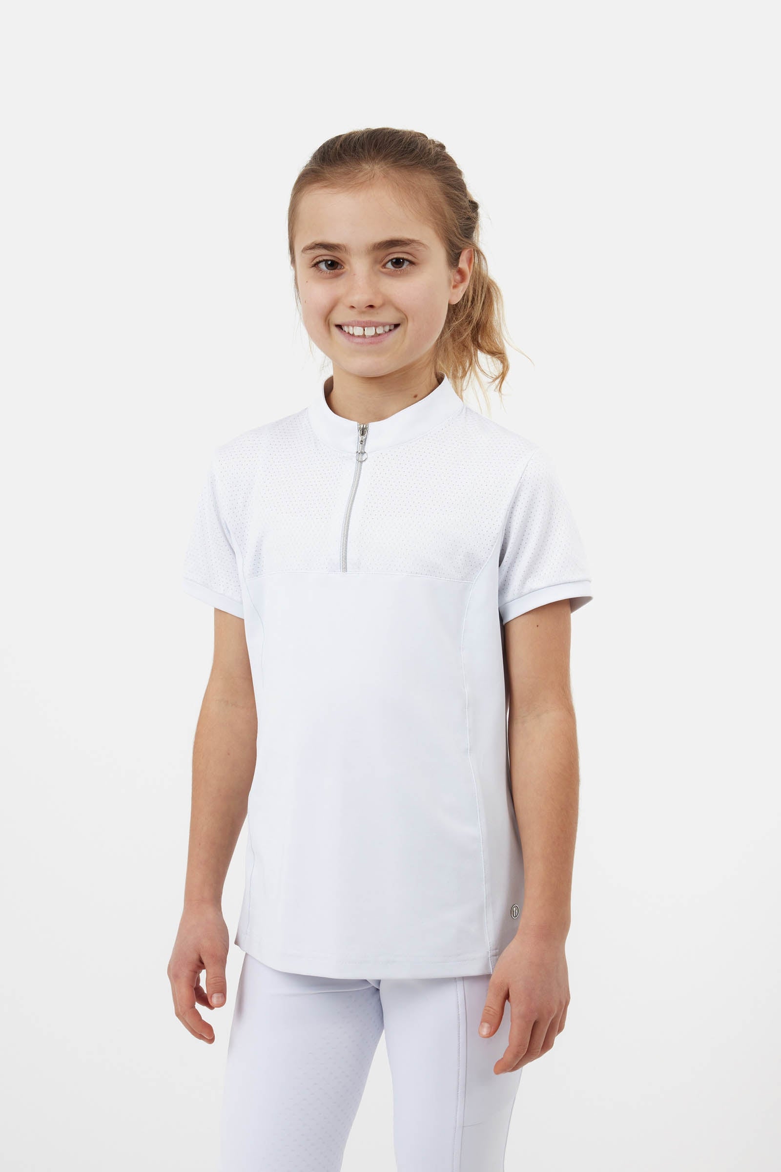 Horze Young Rider Louisa Turniershirt mit Mesh Kinder Reitbekleidung