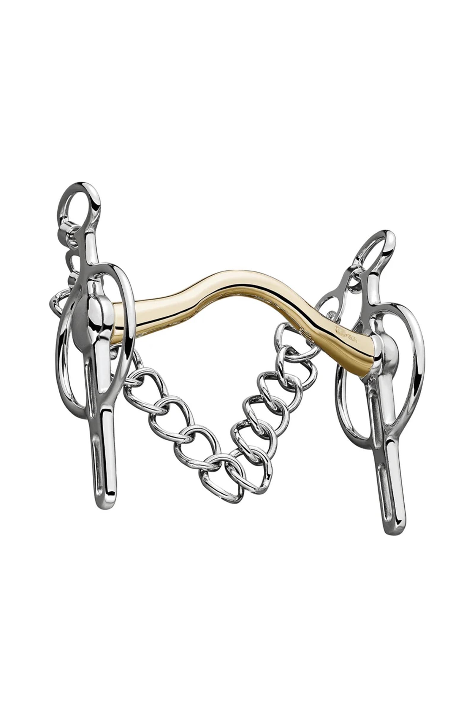 Sprenger CM Liverpool Driving Bit, Mullen Mouth 16mm, Fixed Cheeks 2 Slots, Sensogan Horse Bits
