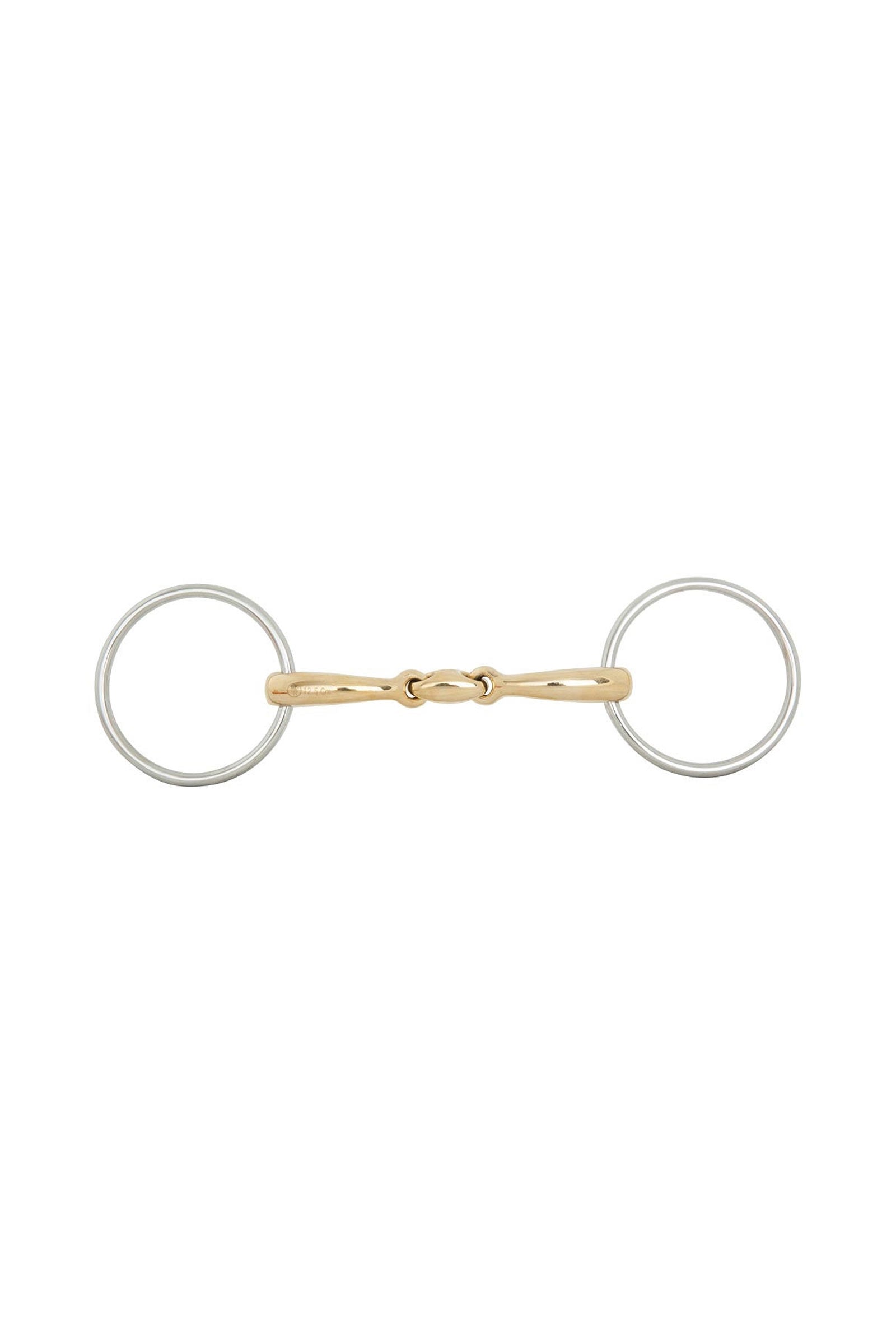 BR Soft Contact mors à anneaux libres, double brisure, 14 mm Gebisse