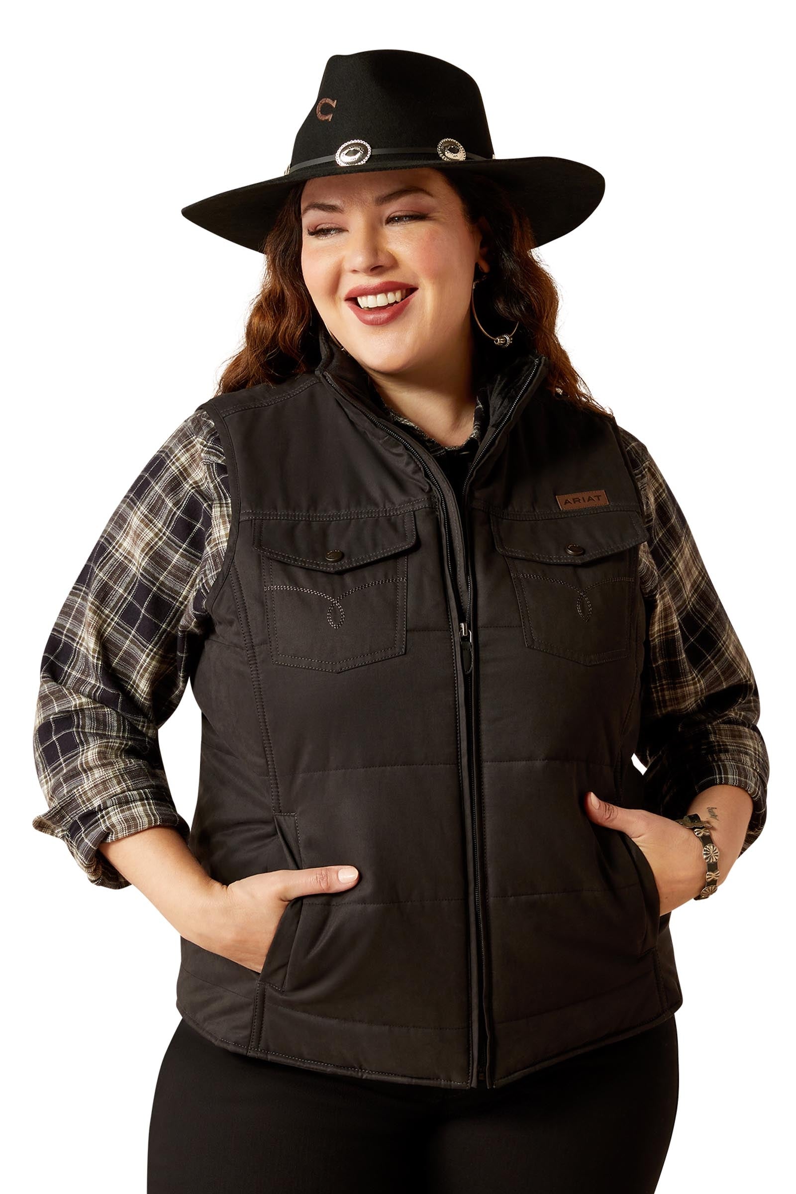 Ariat Grizzly Damen Steppweste Damen Reitbekleidung