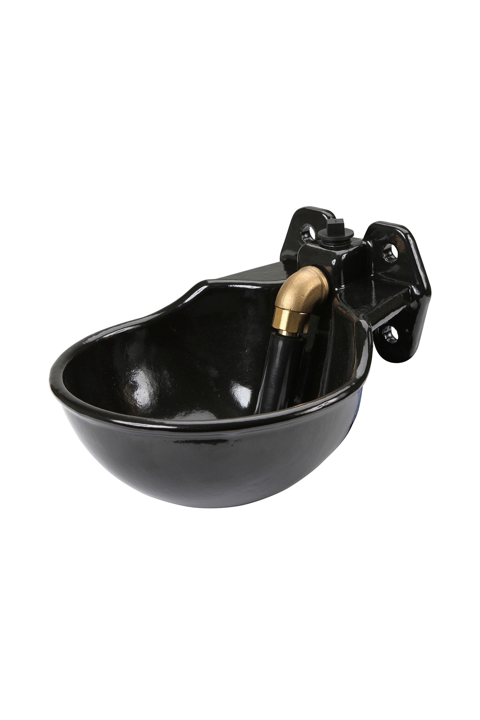 Kerbl Water bowl with tube valve G51 enamelled Horse Feeders & Waterers