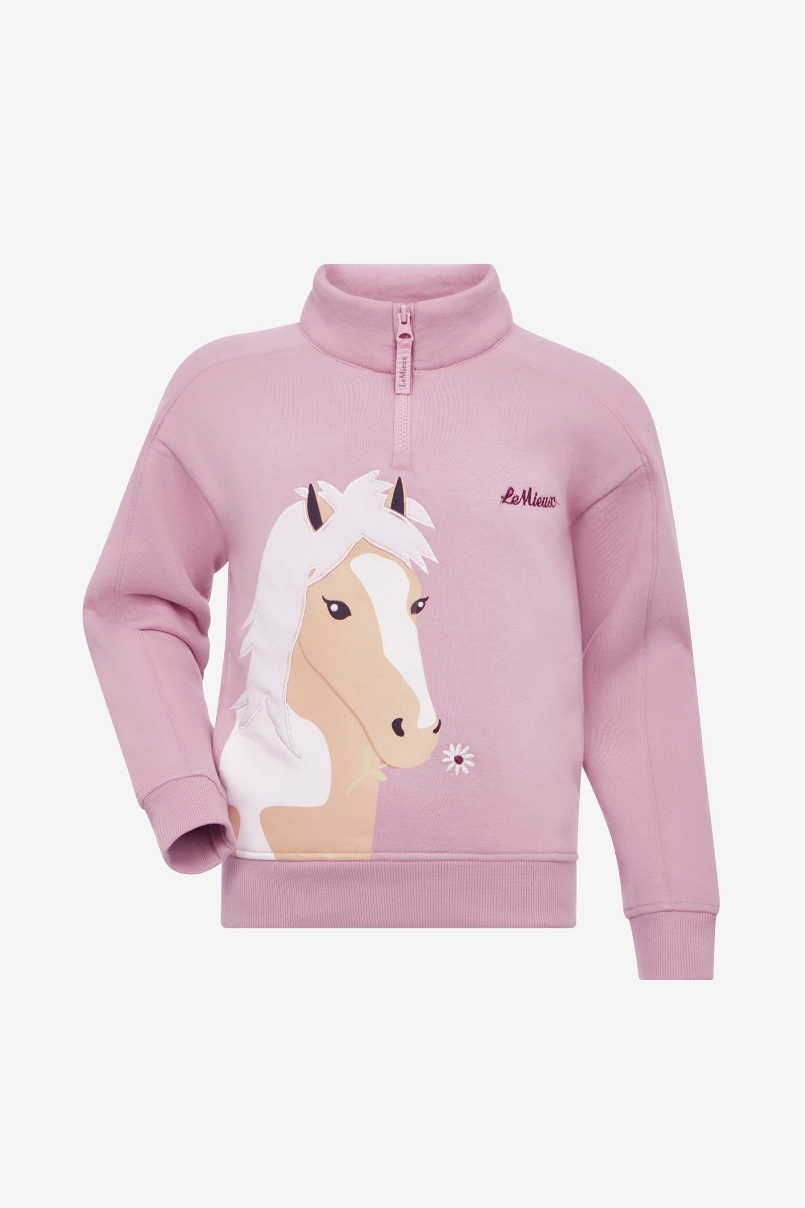 LeMieux Mini Quinn Kinder Sweatshirt mit Viertelreißverschluss Kinder Reitbekleidung