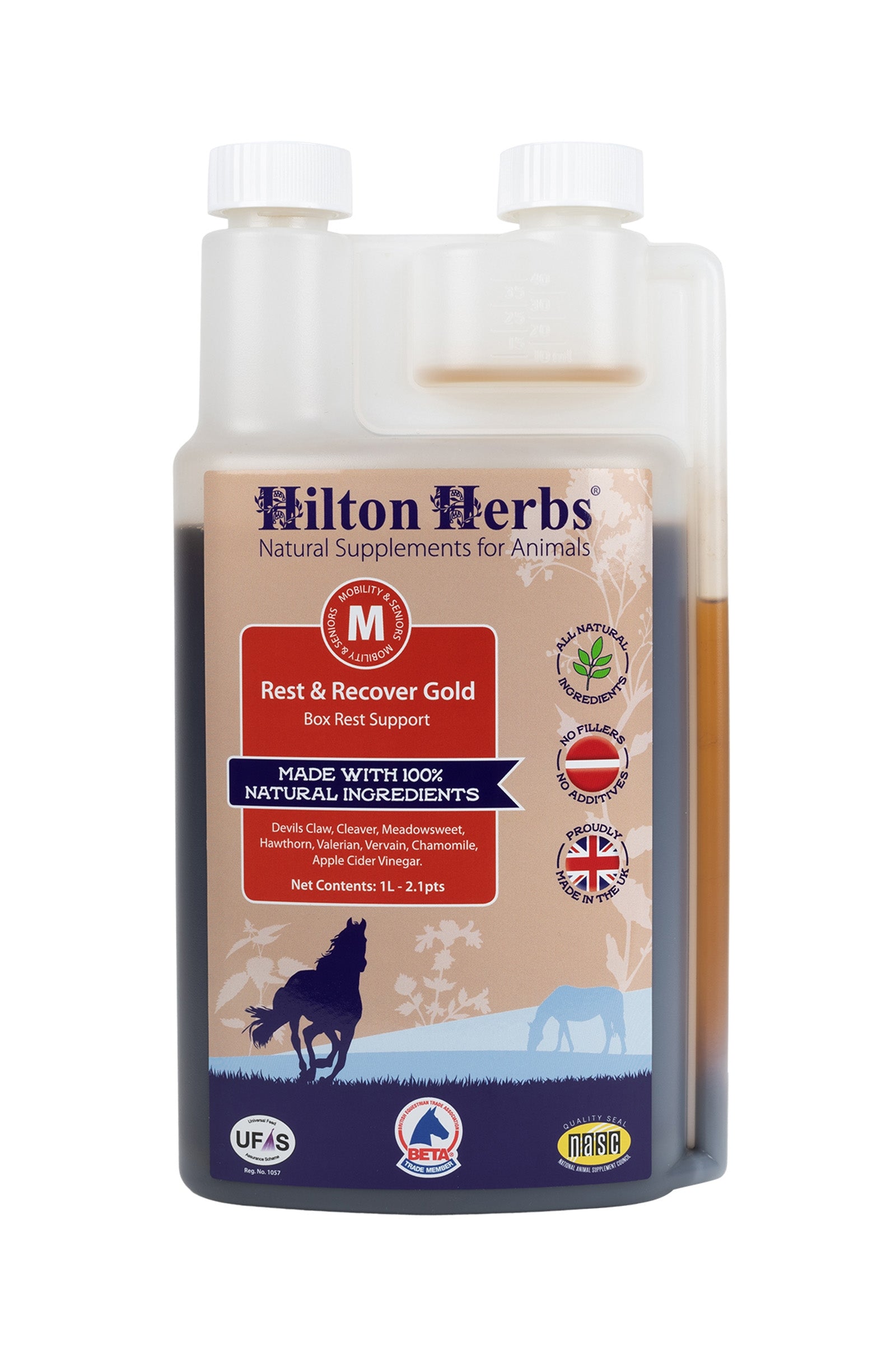 Hilton Herbs HiltonHerbs Rest & Recover 1 Liter Horse Feed & Nutrition