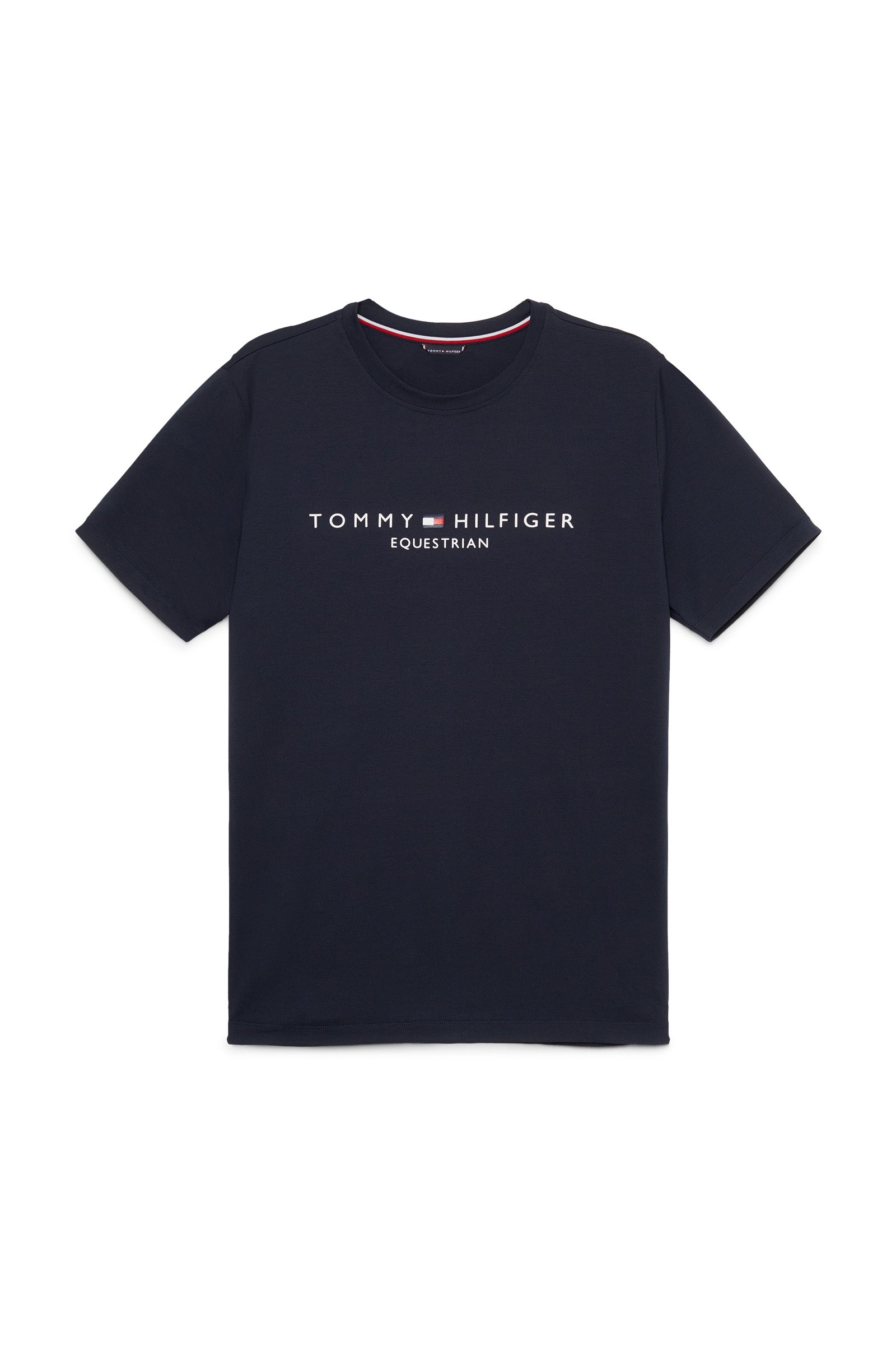 Tommy Hilfiger Equestrian Williamsburg T-Shirt mit Motiv und kurzen Ärmeln Herren Reitbekleidung