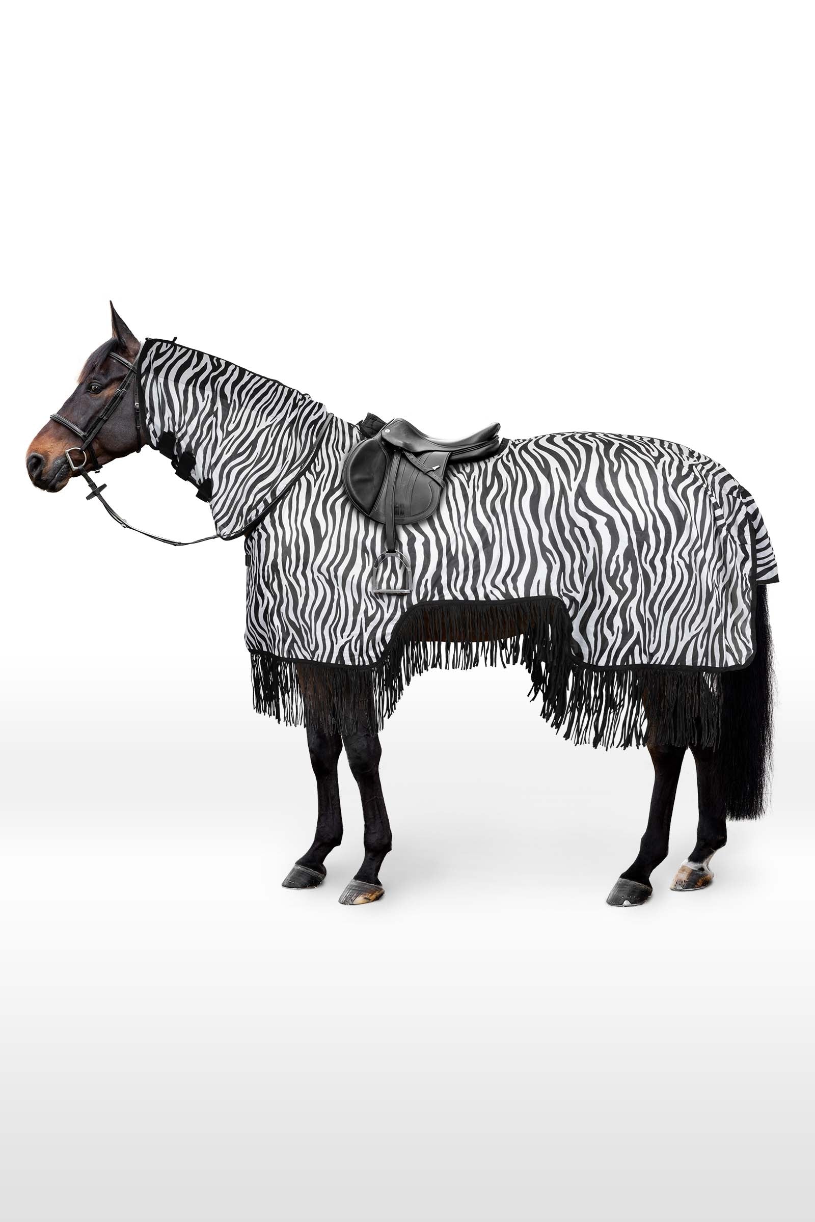 Horze Defender Reitdecke mit Fransen Pferdedecken