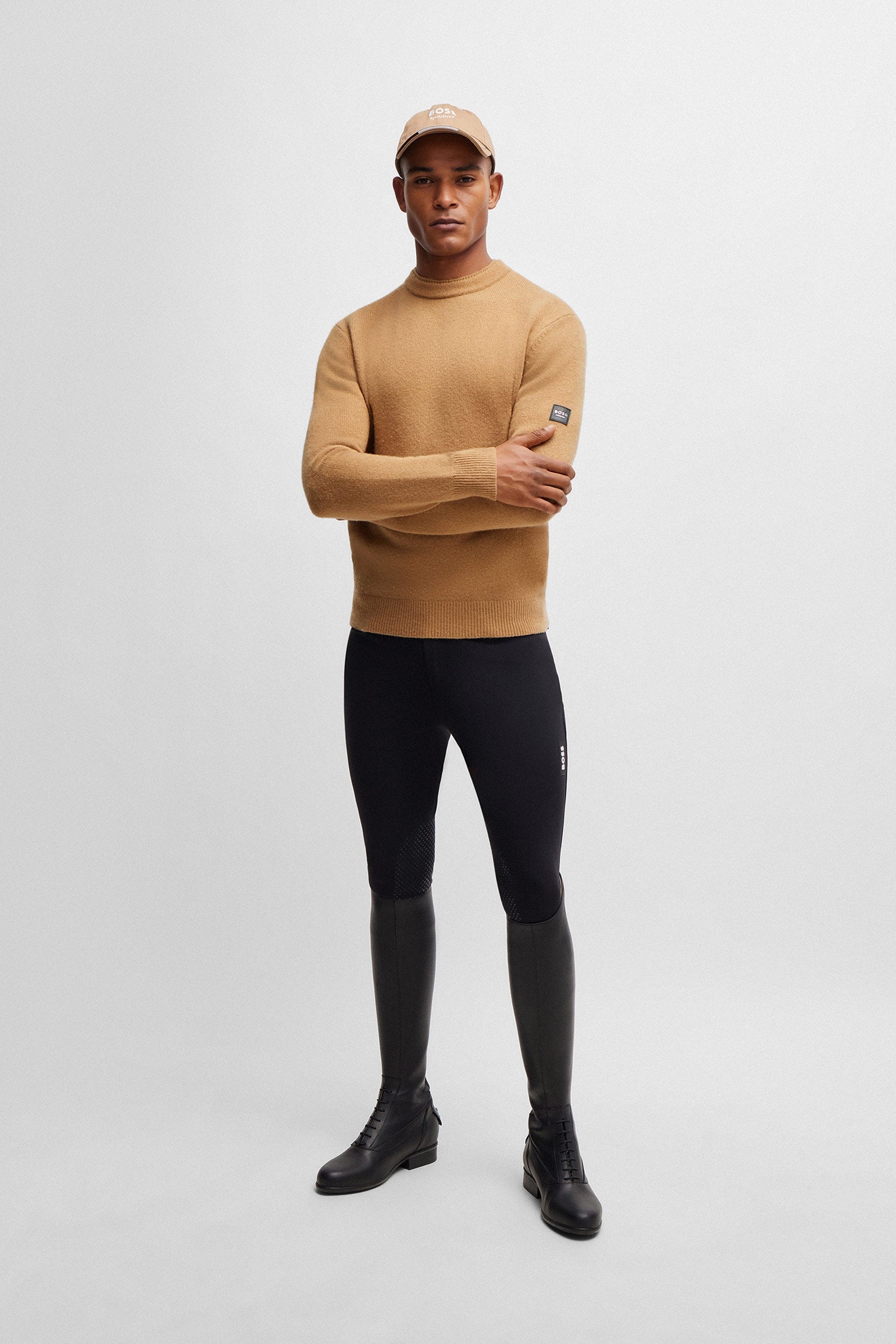 BOSS Equestrian Boss Rayn Luxury Knitwear Jumper Mens Riding Clothing
