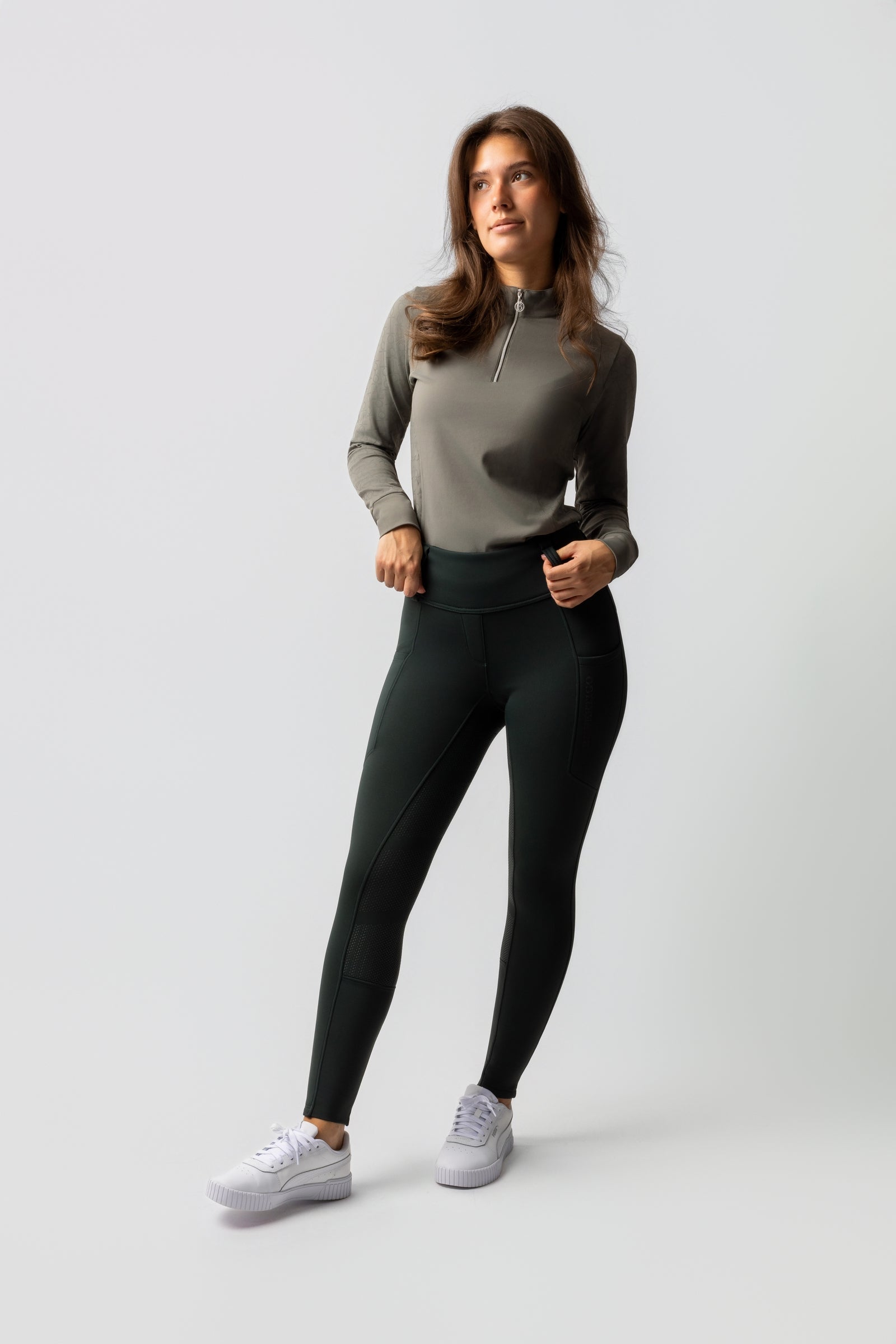 Horze B Vertigo Chiara Women's Compression Thermo Fullgrip Breeches Womens Breeches