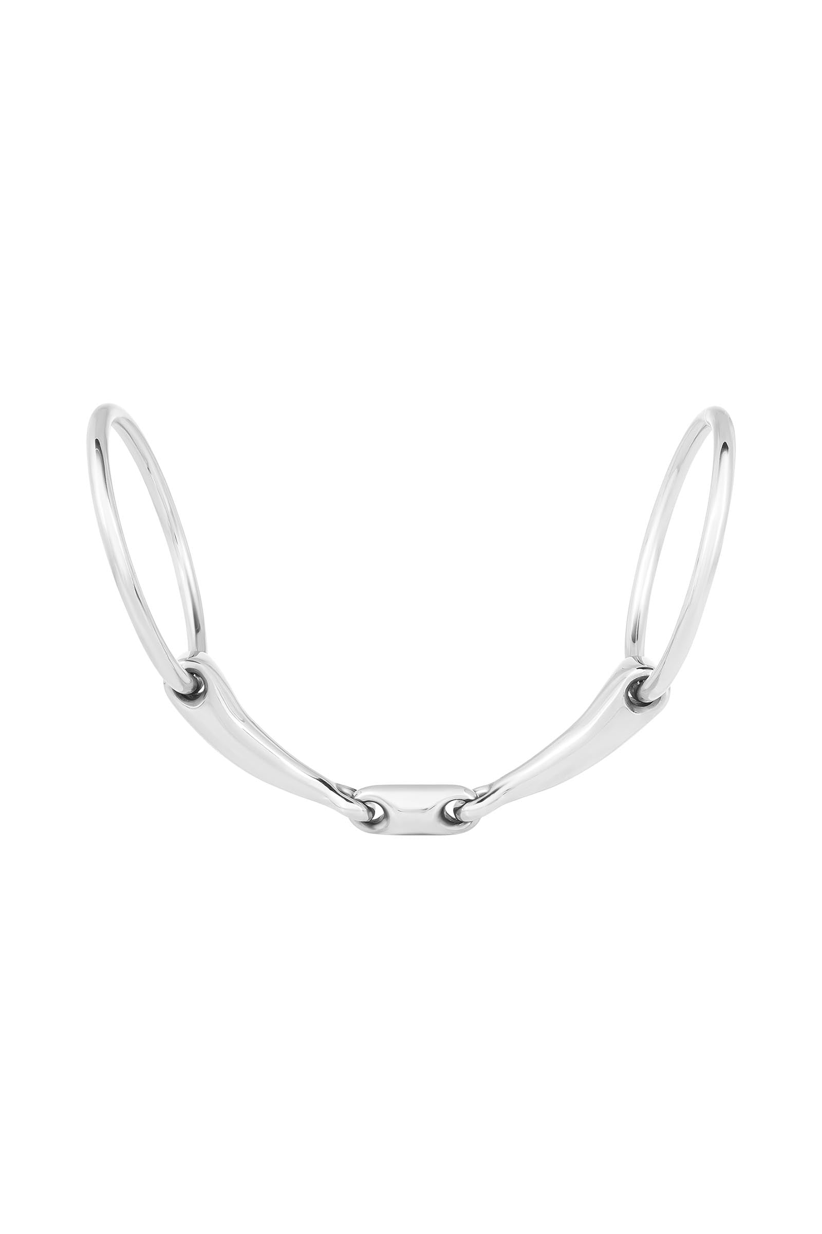 Waldhausen Snaffle Bit, Double Jt., Stainless St., 16 mm Horse Bits