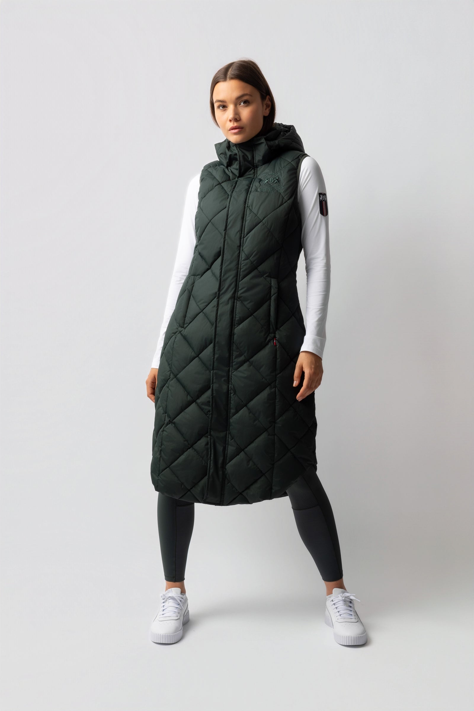 B Vertigo Gem Damen lange gefütterte Reitweste Damen Reitbekleidung