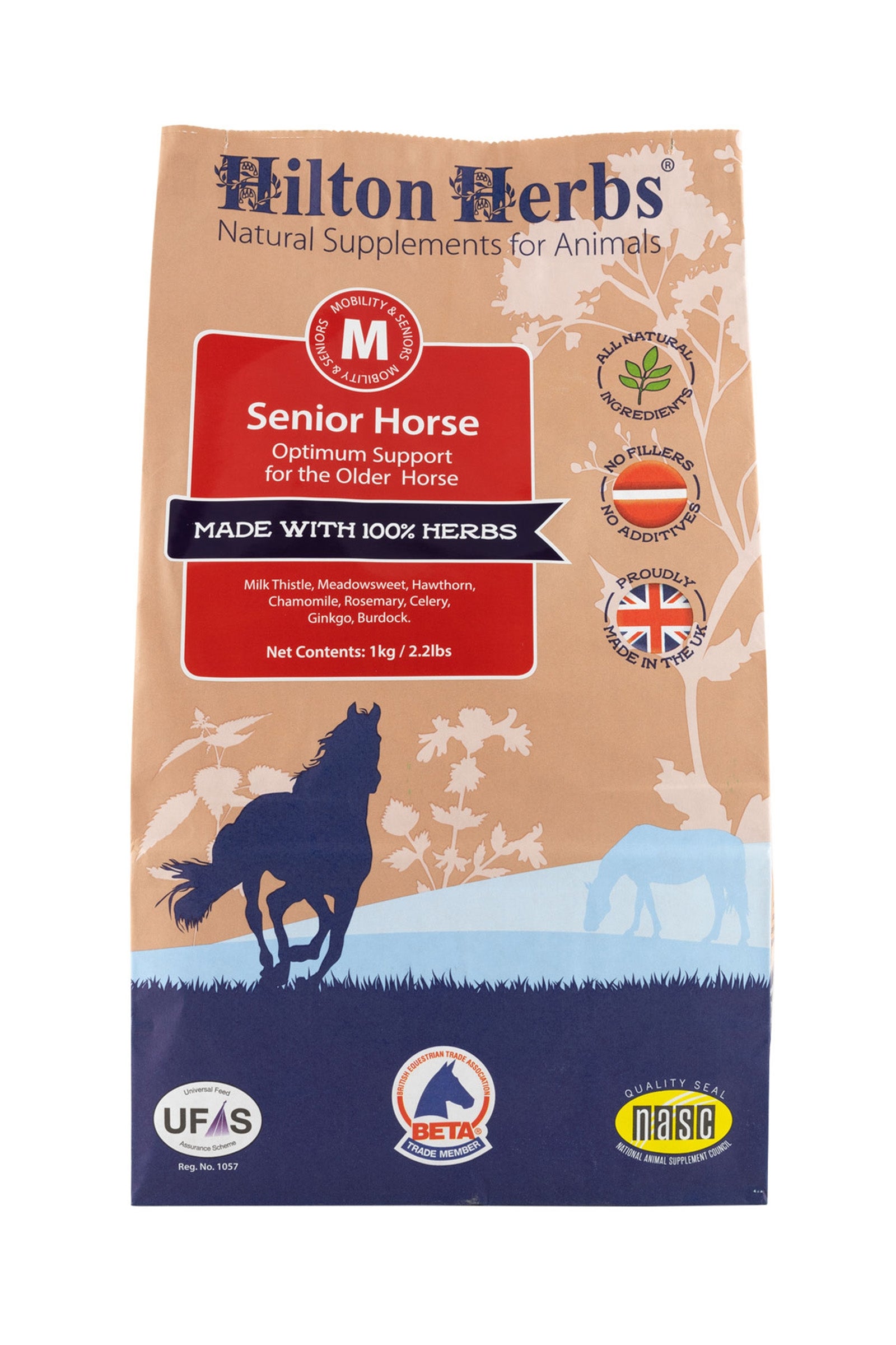 Hilton Herbs Senior Horse 1kg Dose Horse Feed & Nutrition