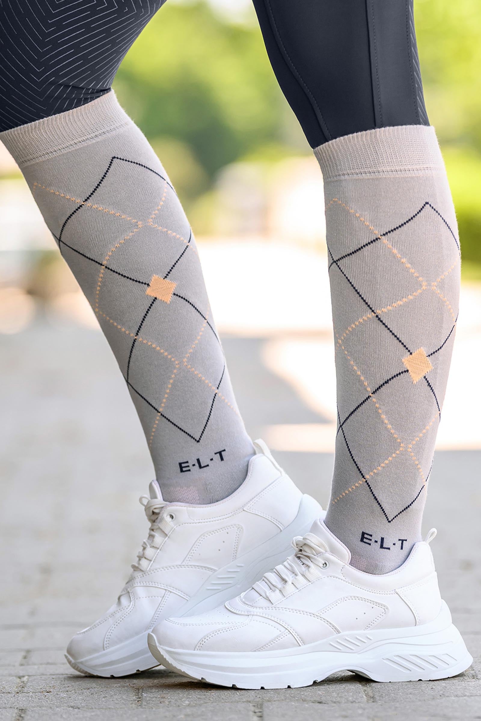 ELT Argyle atmungsaktive Reitsocken Kniestrümpfe & Reitsocken