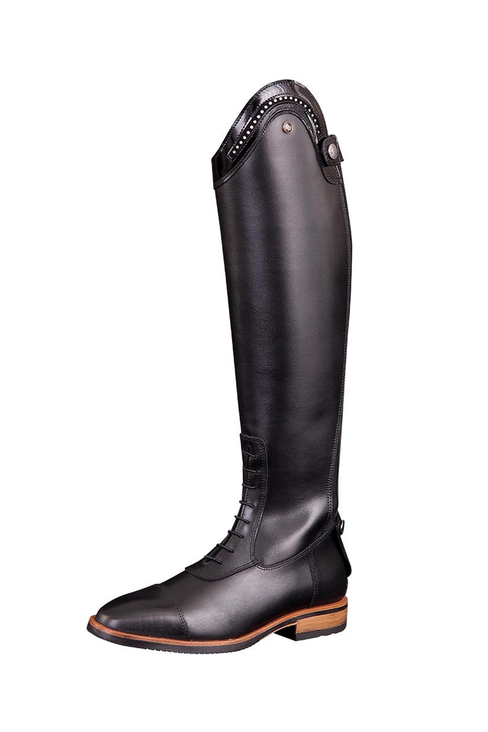 BR Venetia Reitstiefel mit normalem Schaft und Lackbesatz Reitstiefel & Reitschuhe