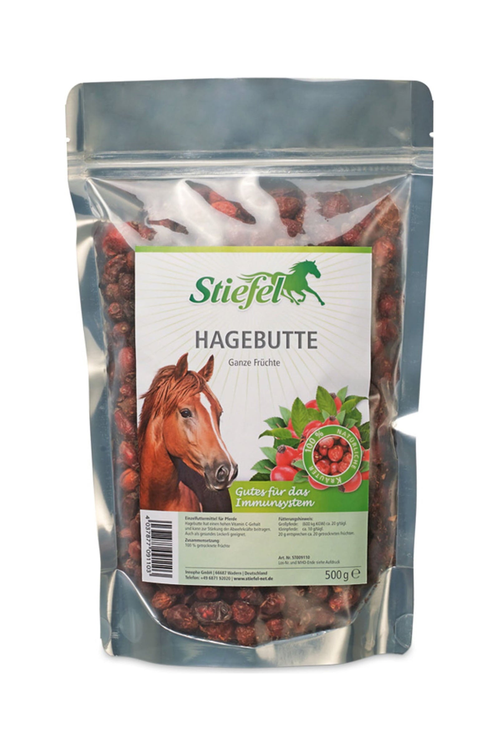 Stiefel Hagebutten ganze Früchte, 2500g Horse Feed & Nutrition