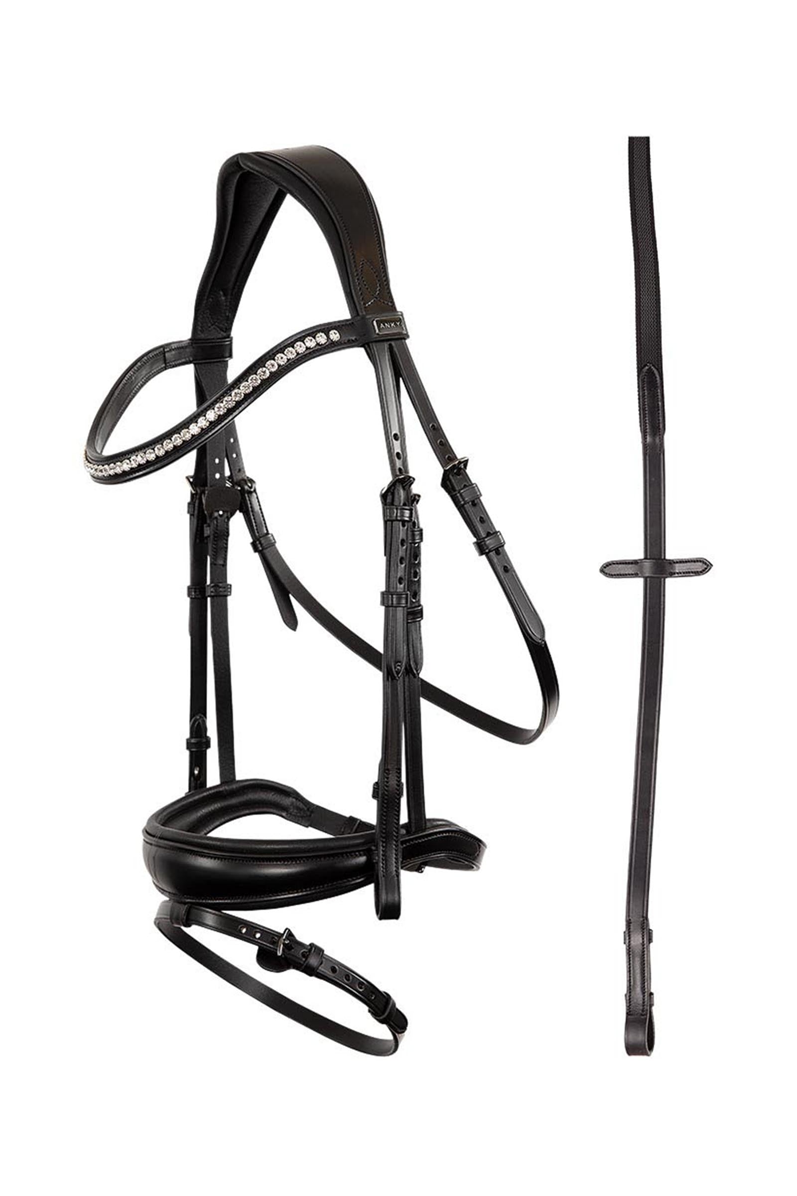 Anky ANKY Anatomic Bridle With Flash Noseband, Padded Trensenzäume & Zügel