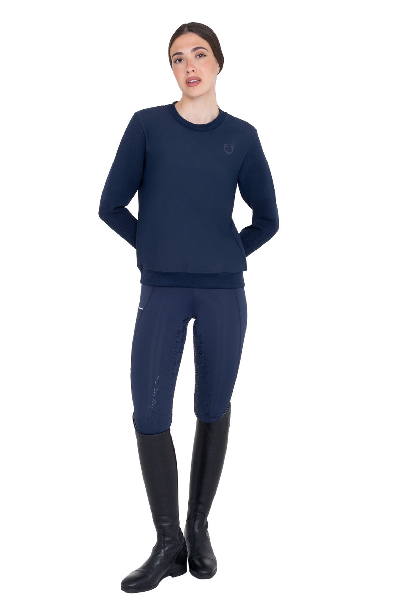 Equestro SS2026 Women's Nylon-Knit Seamless Sweatshirt Women’s Riding Clothing