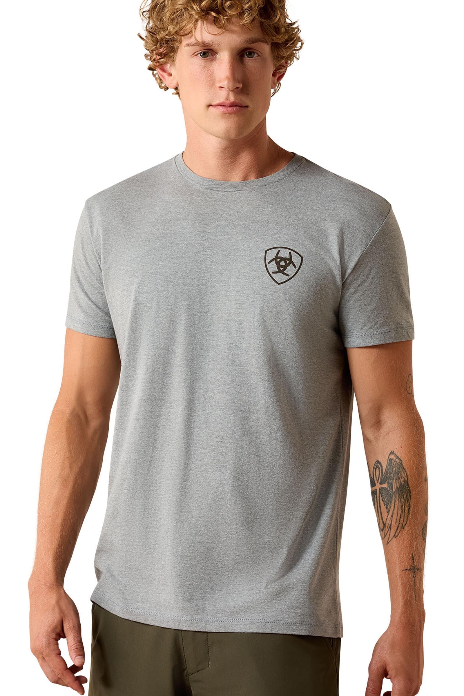 Ariat Herren Banner Badge T-Shirt Herren Reitbekleidung