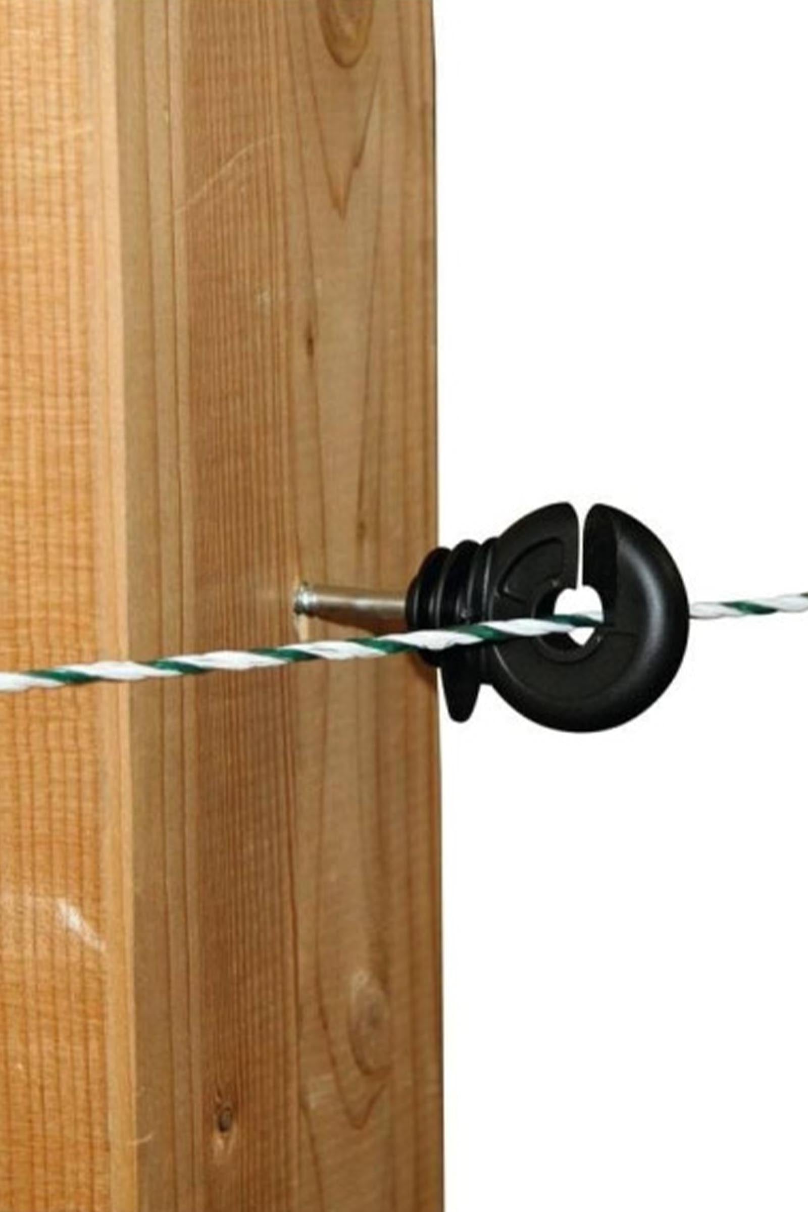 Corral CORRAL Ring insulator compact, black, w/ continuous support, 100 pcs Fencing Supplies