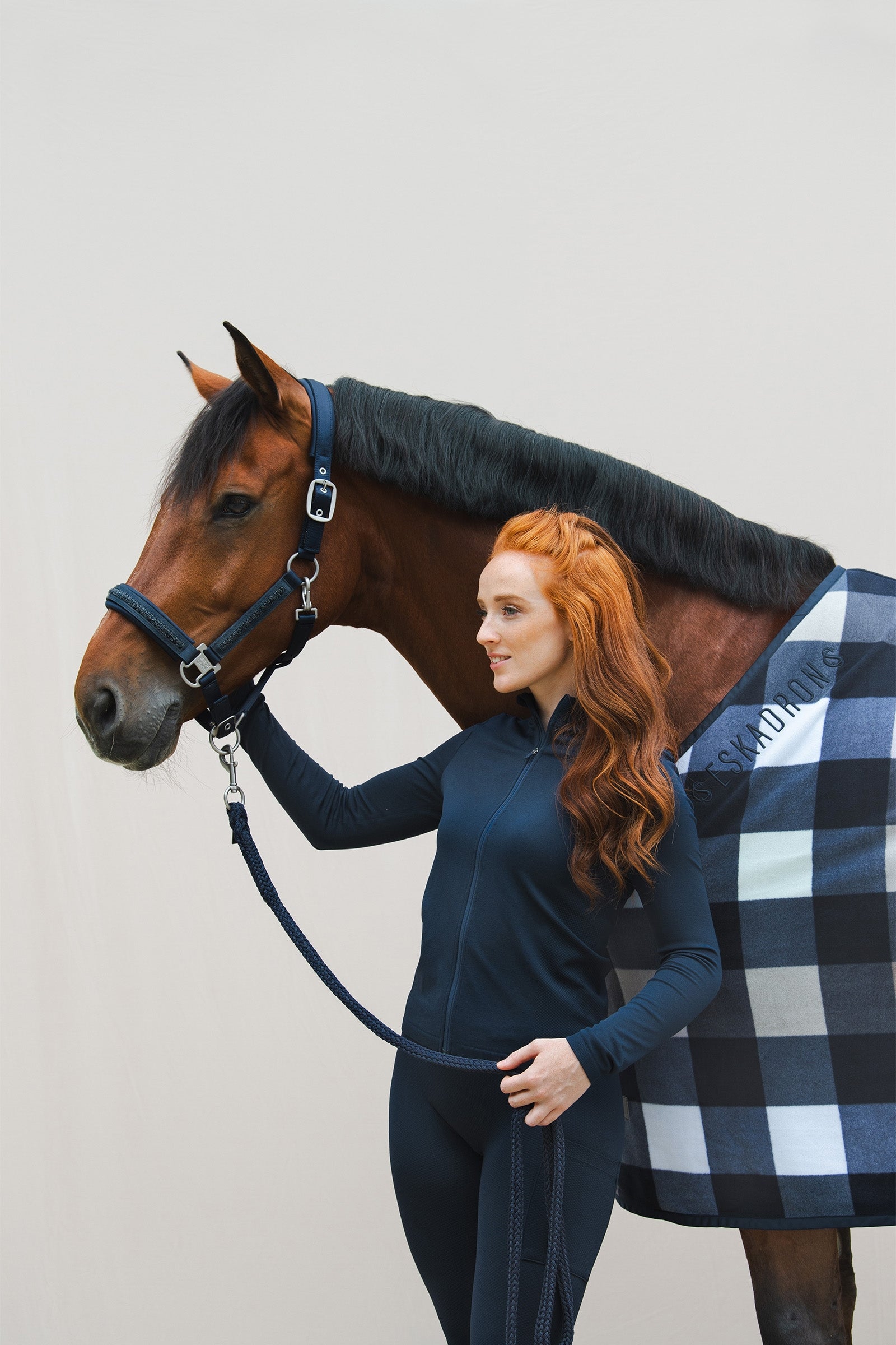 Eskadron Classic Sports Sweat Rug Fleece Check SS24 Horse Rugs