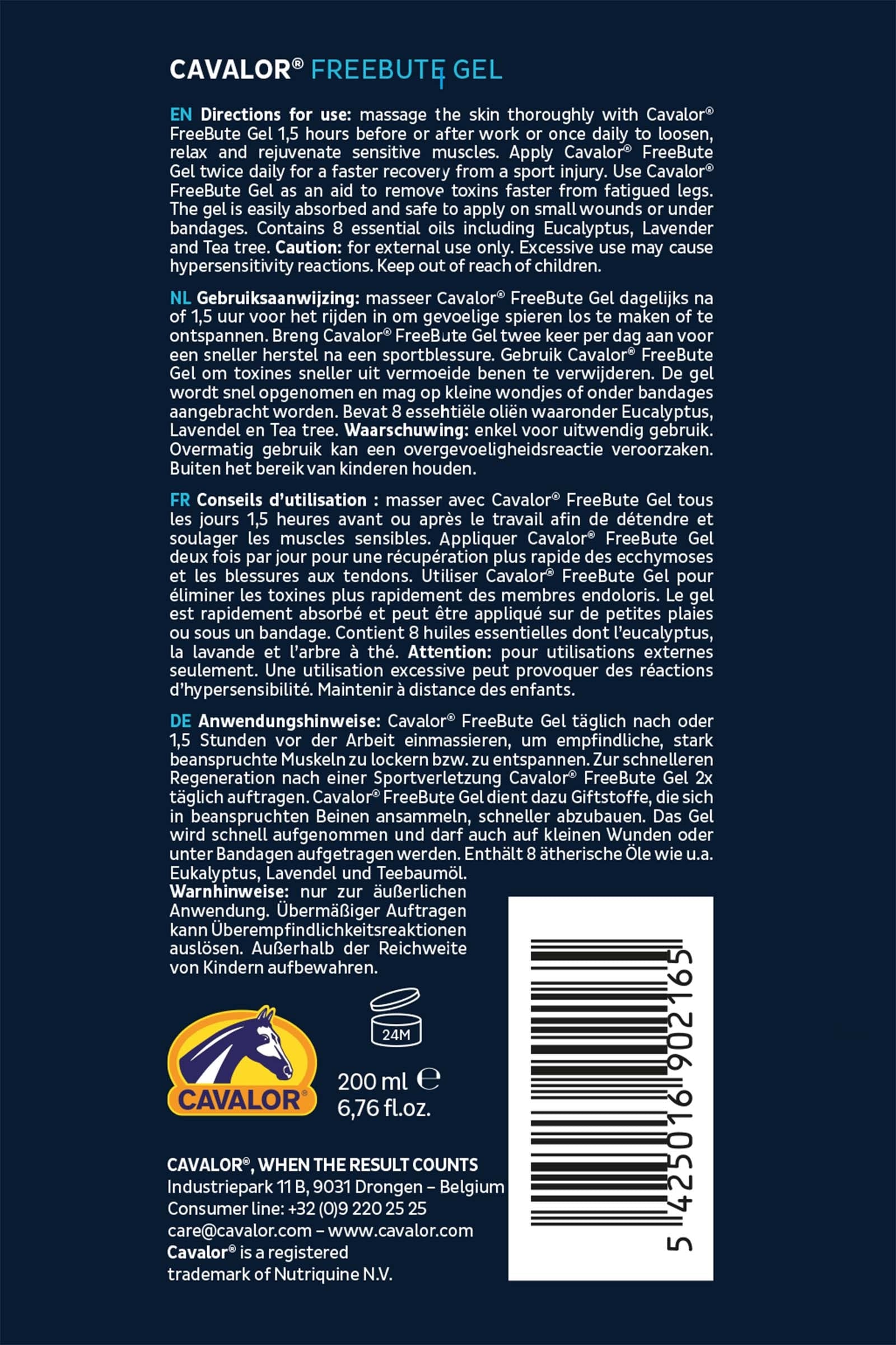 Cavalor Freebute Gel 200ml Horse Health Care