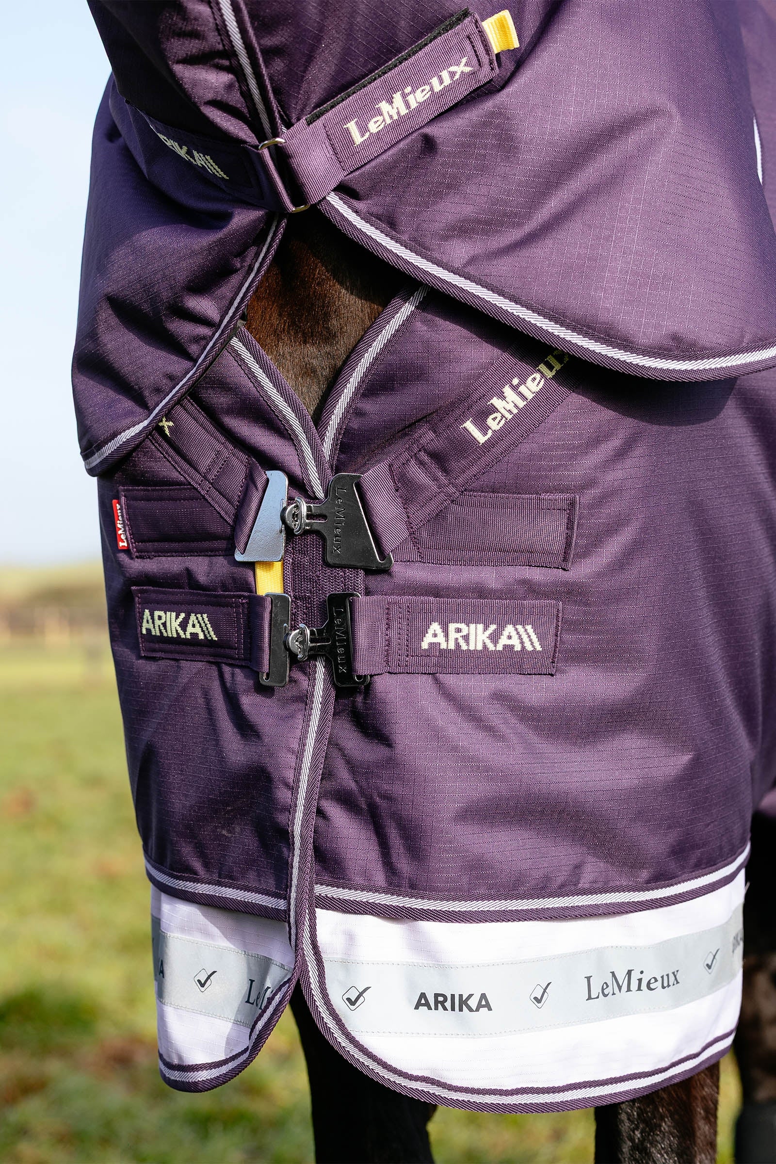 LeMieux Arika Ripstop Turnout Rug With Detachable Neck, 100 g Horse Rugs