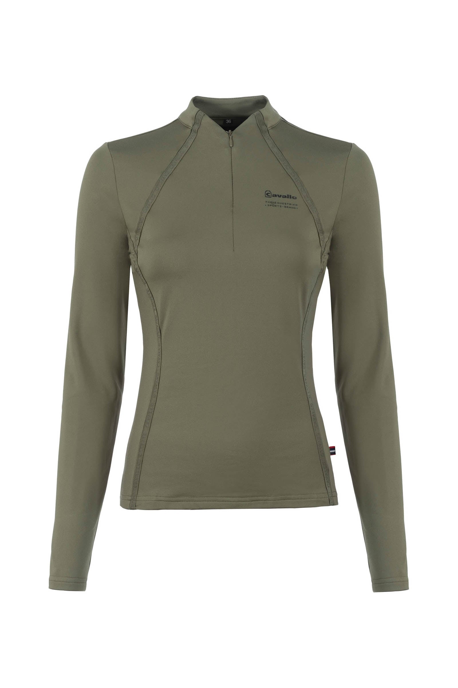 Cavallo CAVALREYNA Damen-Shirt mit halbem Reißverschluss Damen Reitbekleidung