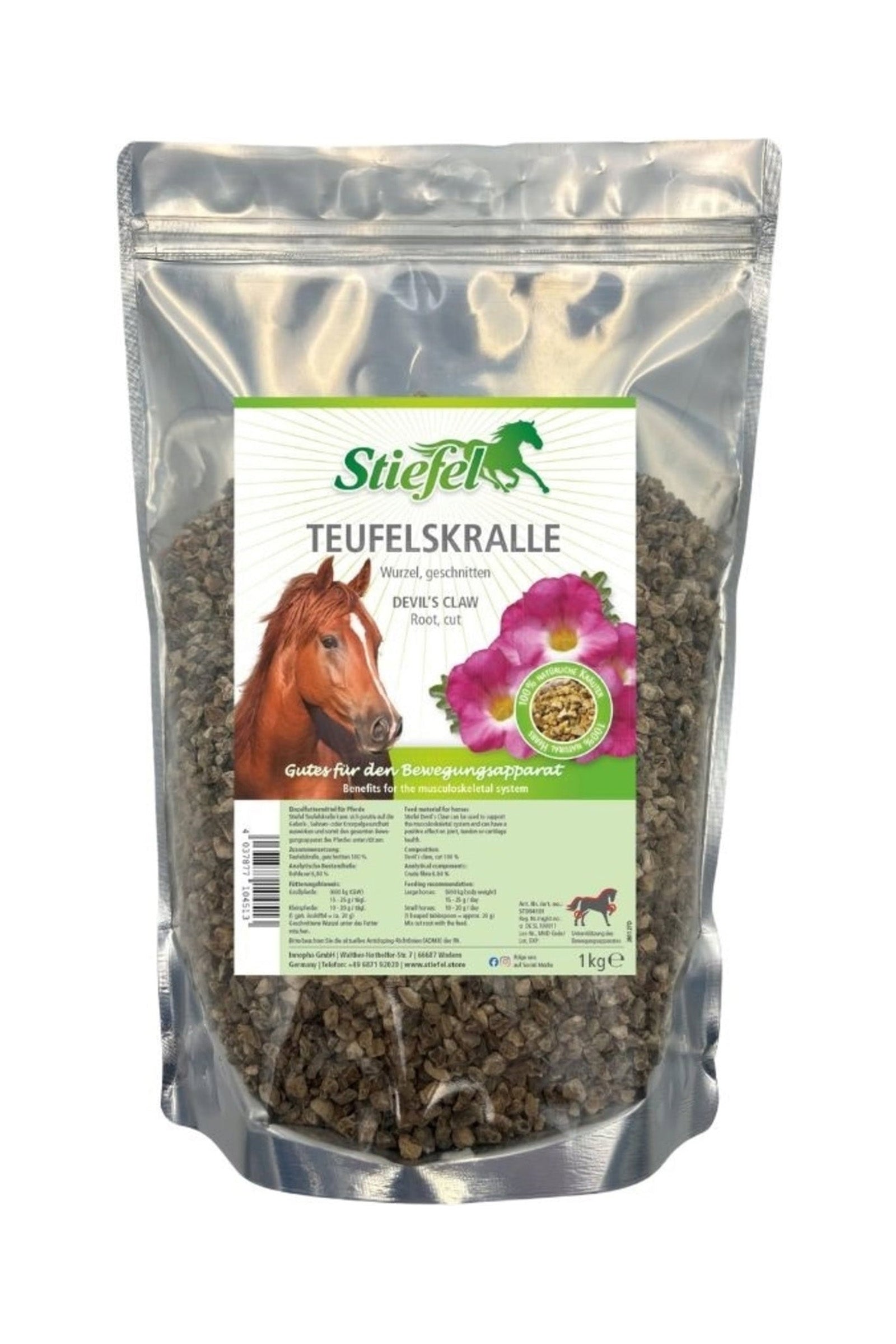Stiefel Teufelskralle geschnitten, 1kg Horse Feed & Nutrition