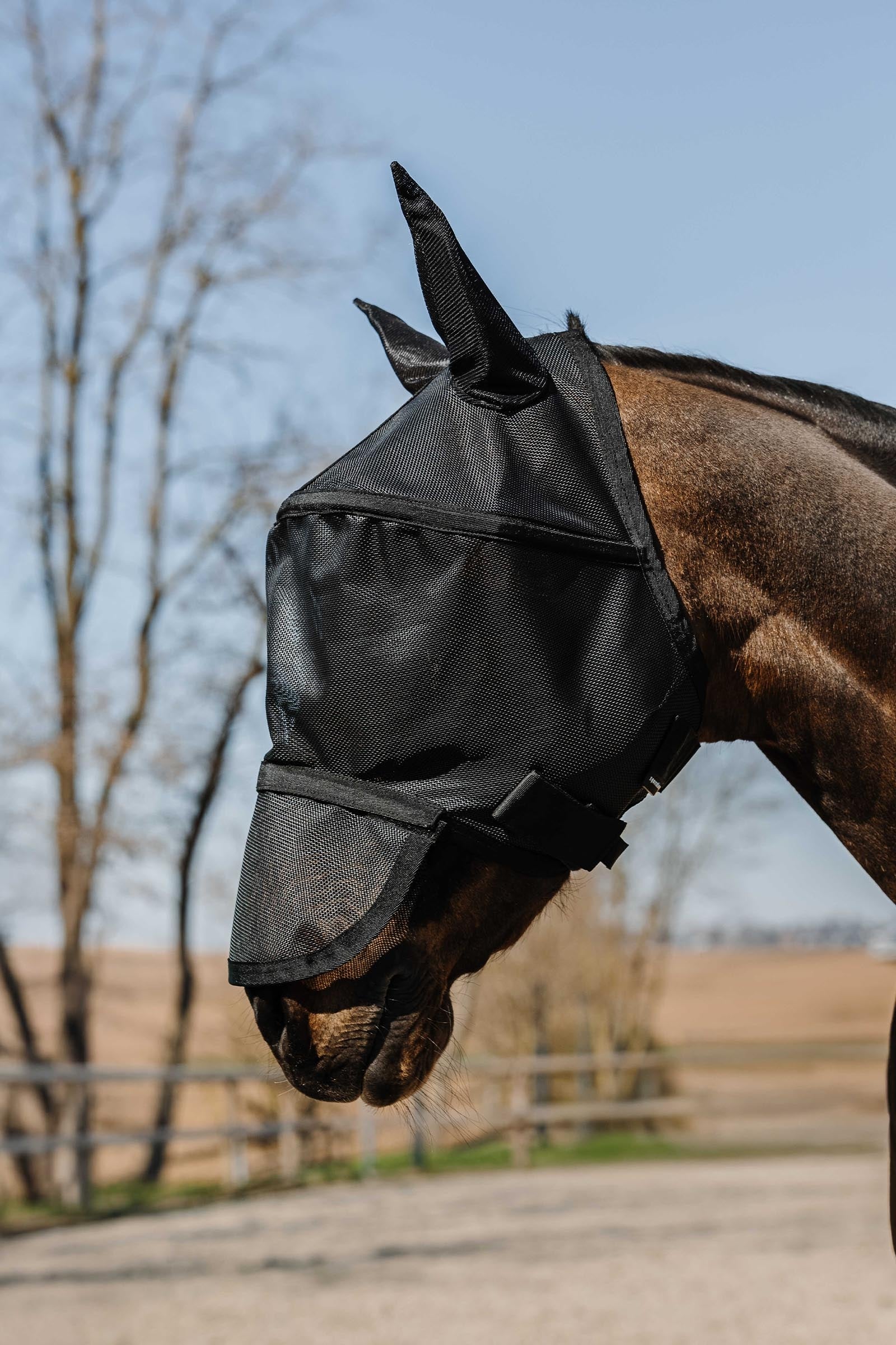 EQUITHÈME Protec Fly Mask/ UV Mask Antifly Protection for Horses
