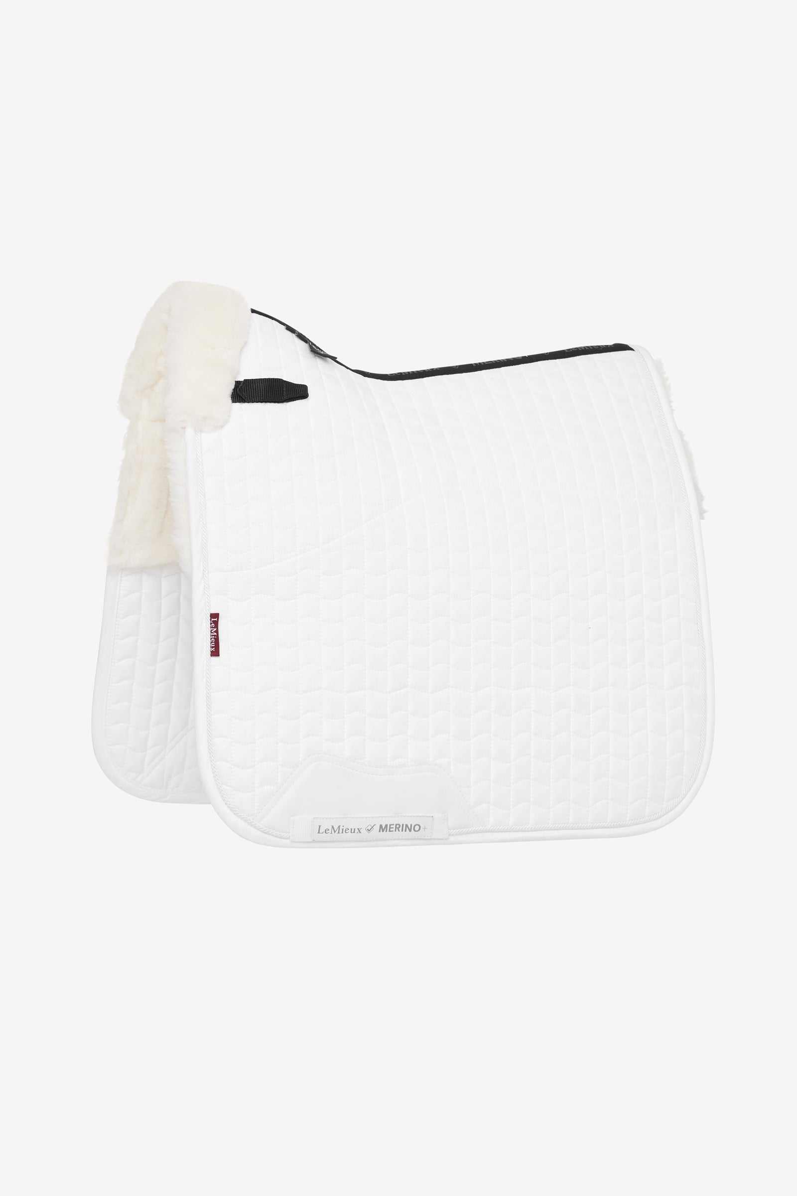 LeMieux Merino+ Dressurschabracke mit Wildleder-Effekt, halb gefüttert Schabracken