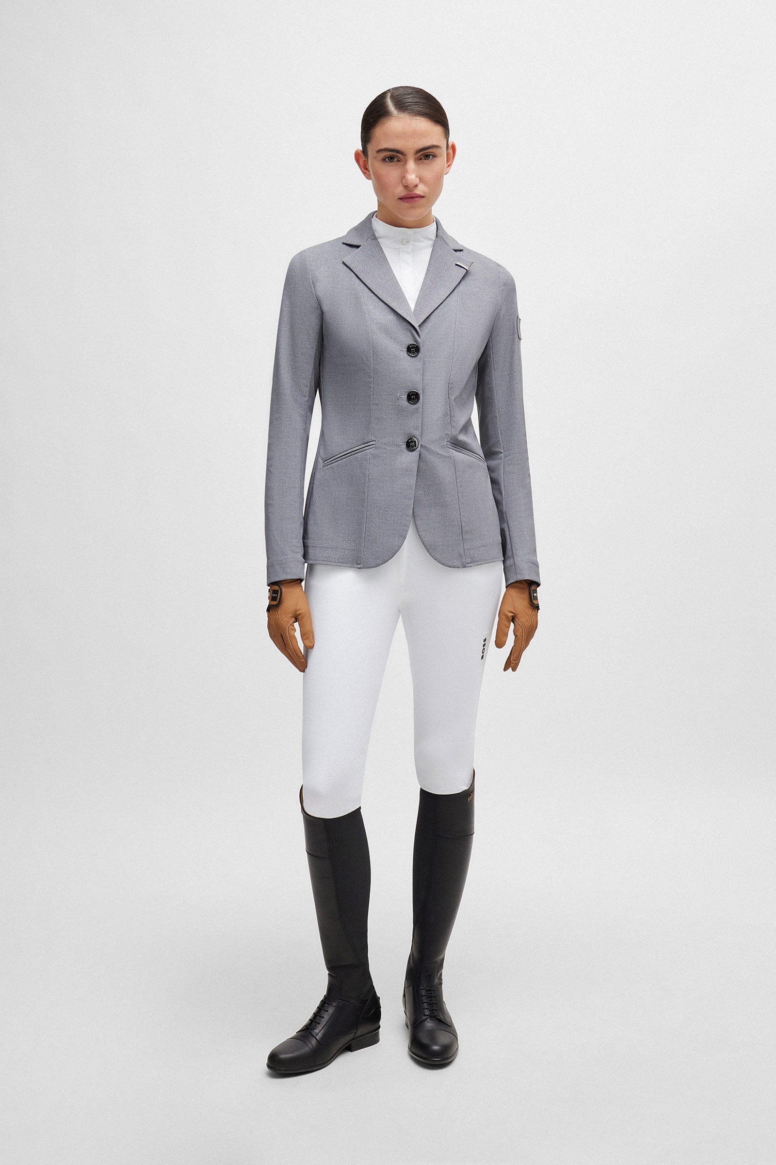 Boss Emma Show Blouse Houndstooth Women’s Riding Clothing