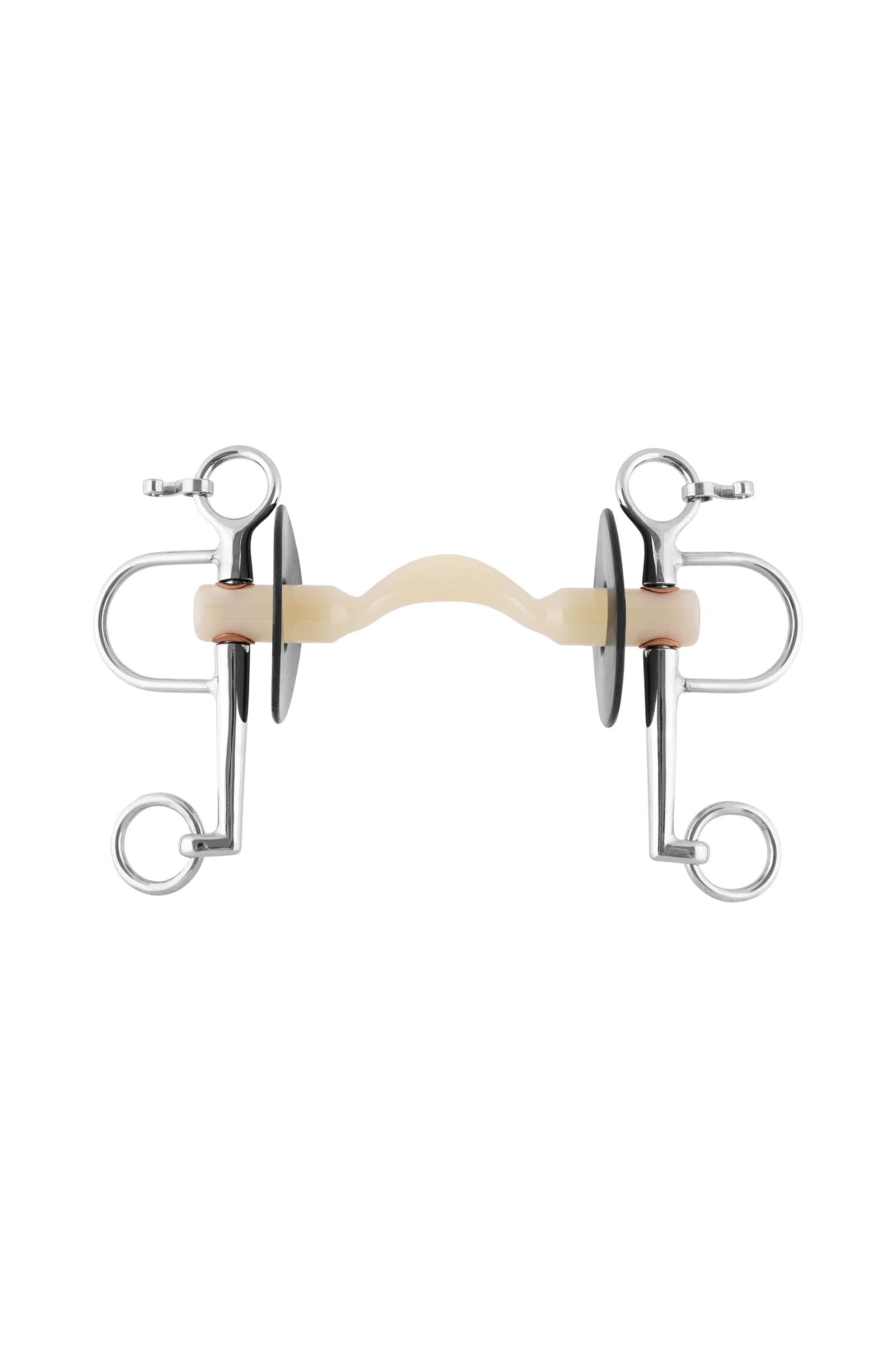 Sprenger Nathe Pelham 20mm mit weicher Stange, Zungenfreiheit & langen Backenstücken (unterer Ring 7cm) Gebisse