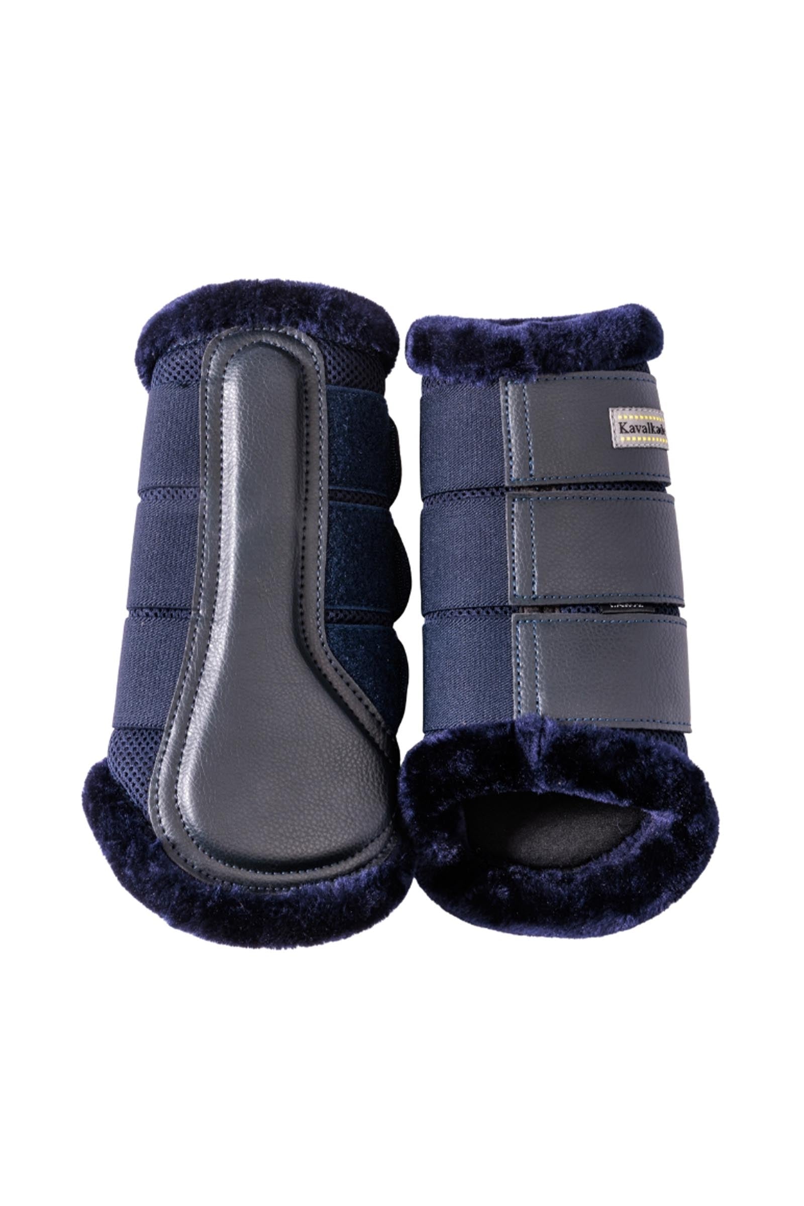 Kavalkade Anatomic Mesh Gamaschen mit Kunstfell Leg Protection & Hoof Protection for Horses